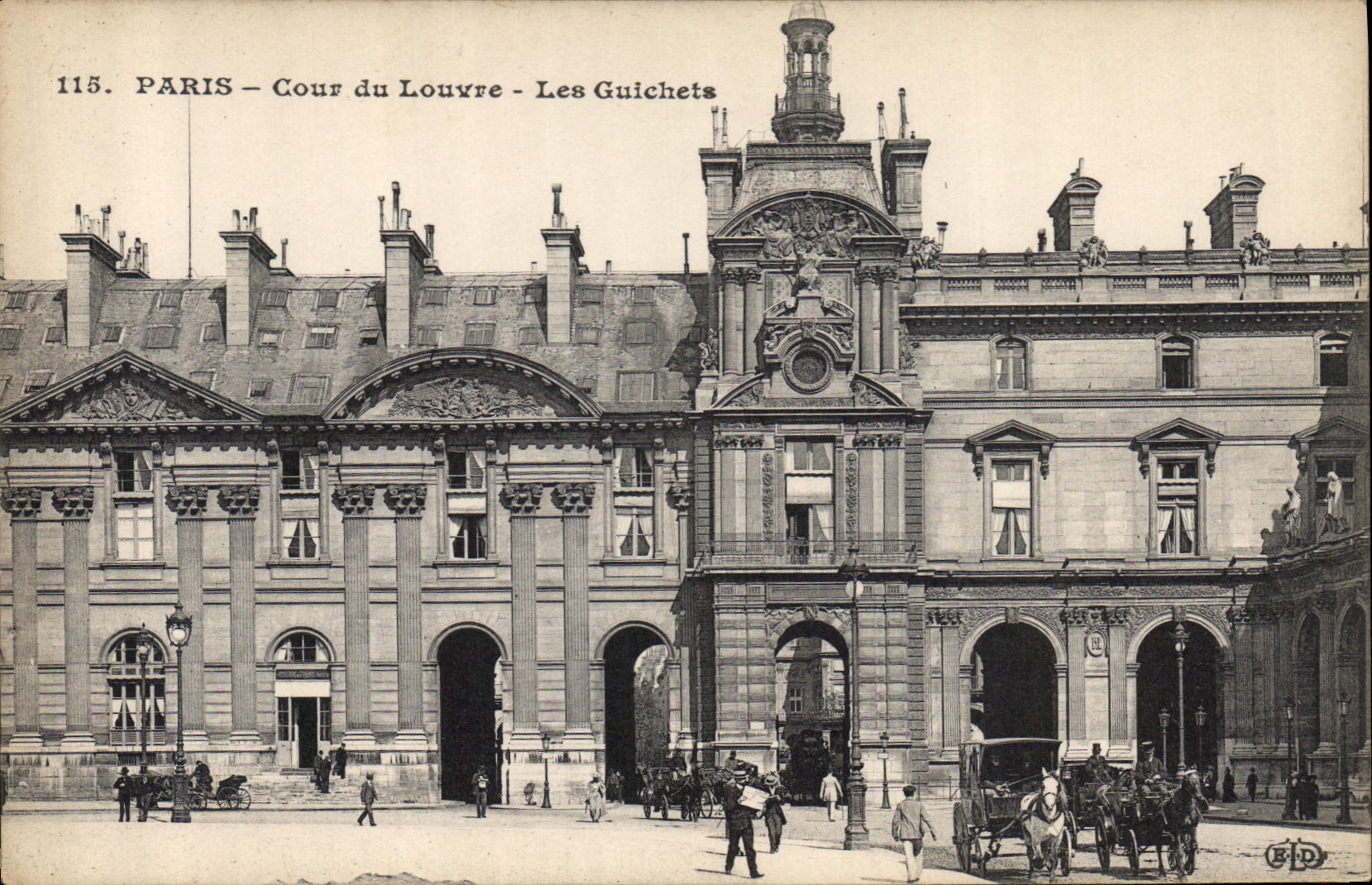CPA Paris Cour du Louvre Les Guichets 