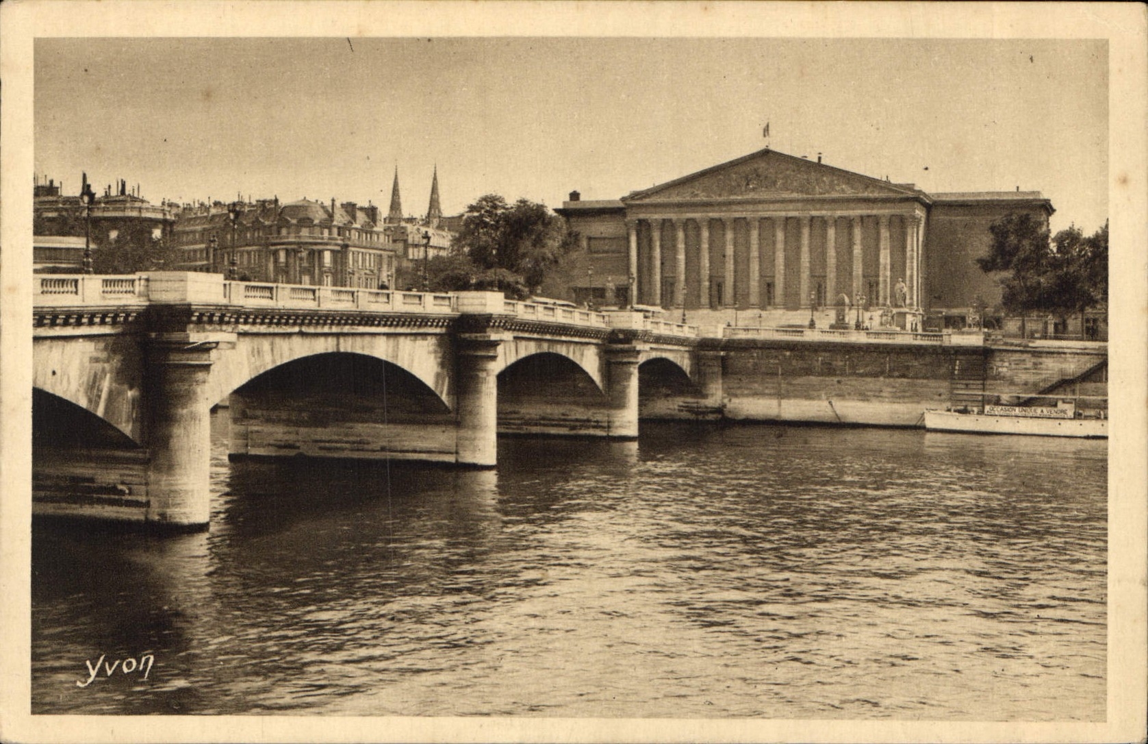CPA Paris La Chambre des Deputes et le Pont de la Concorde