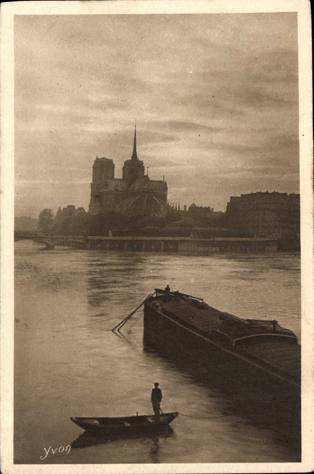 CPA Paris La Seine au Quai de la Tournelle 