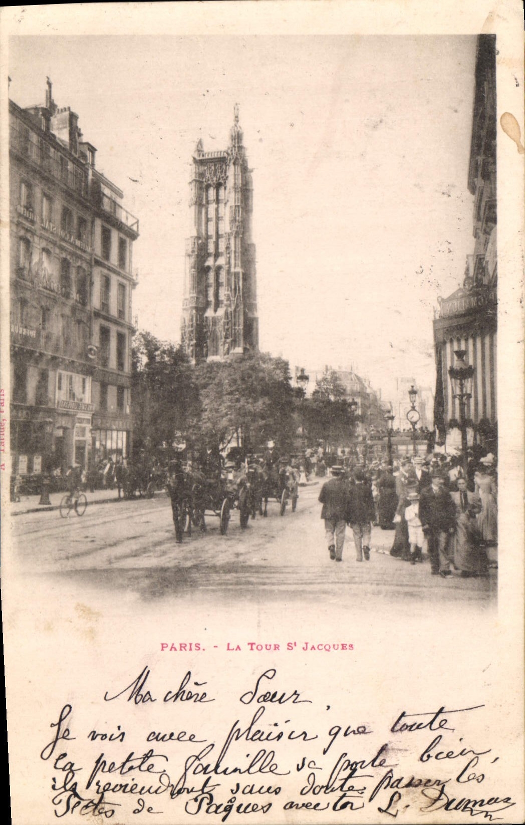 CPA Paris La Tour St Jacques 