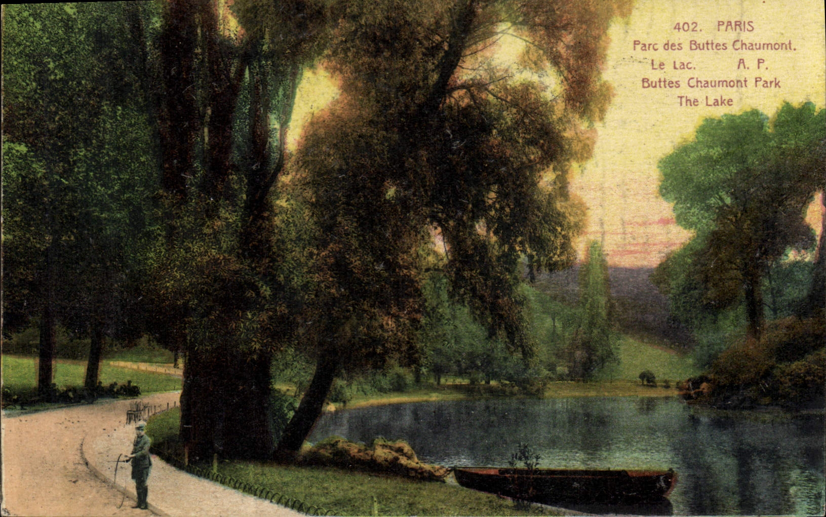 CPA Paris Parc des Buttes Chaumont Le Lac