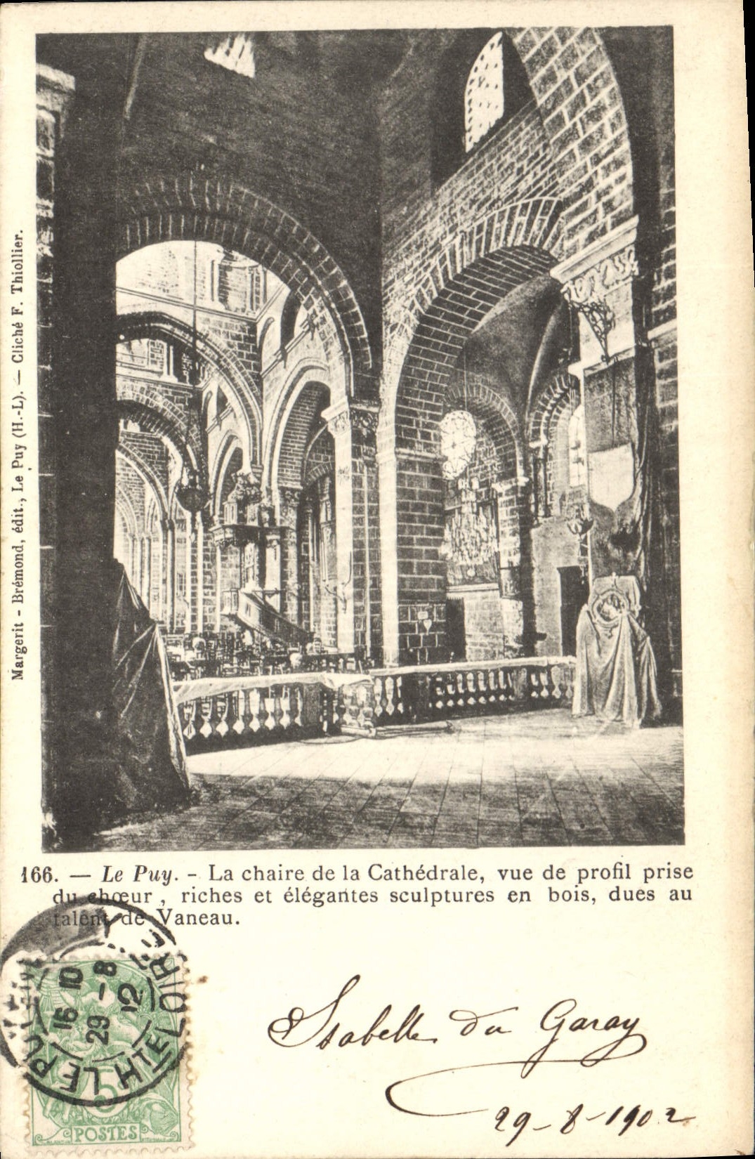 CPA Le Puy la chaire de la Cathedrale