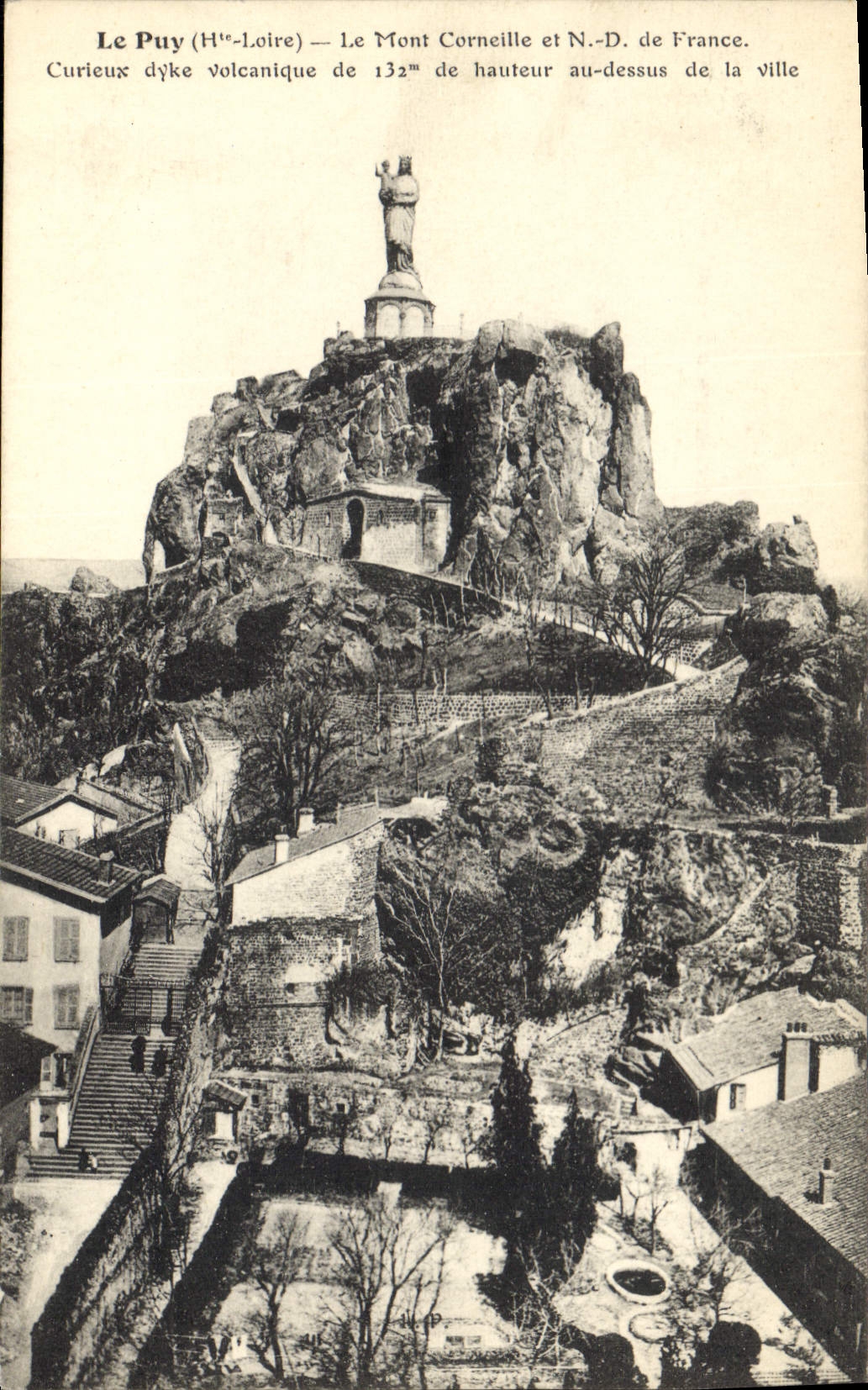 CPA Le Puy Hte Loire Le Mont Corneille et ND de France 