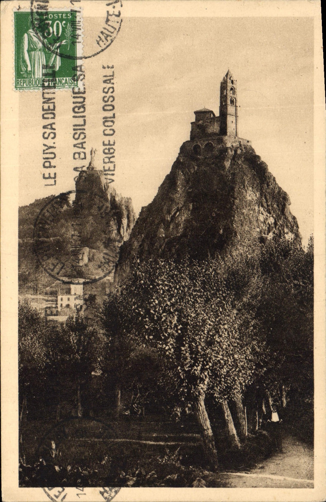 CPA Le Puy Les Rochers St Michel d'Aiguilhe et Corneille ND de France 
