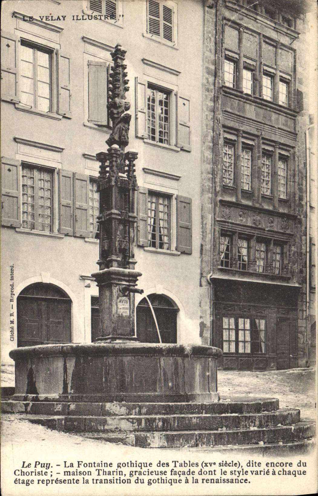 CPA Le Puy La Fontaine gothique des Tables 
