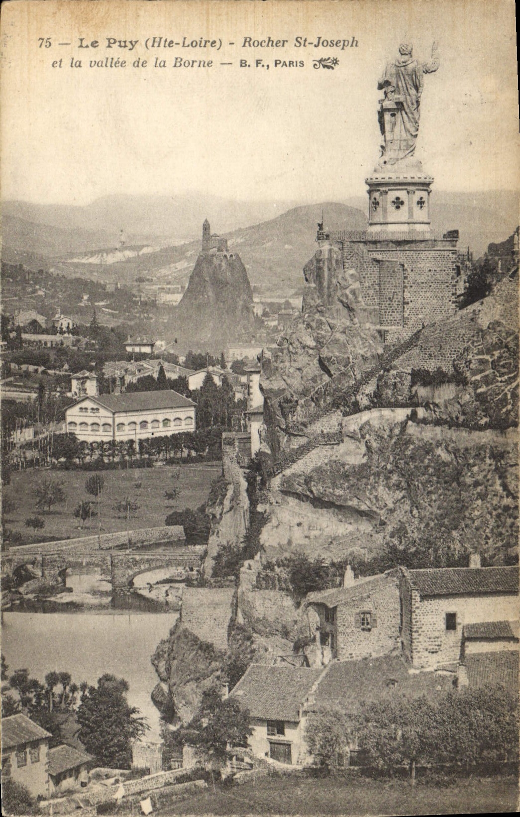 CPA Le Puy Hte Loire Rocher St Joseph et la vallee de la Borne