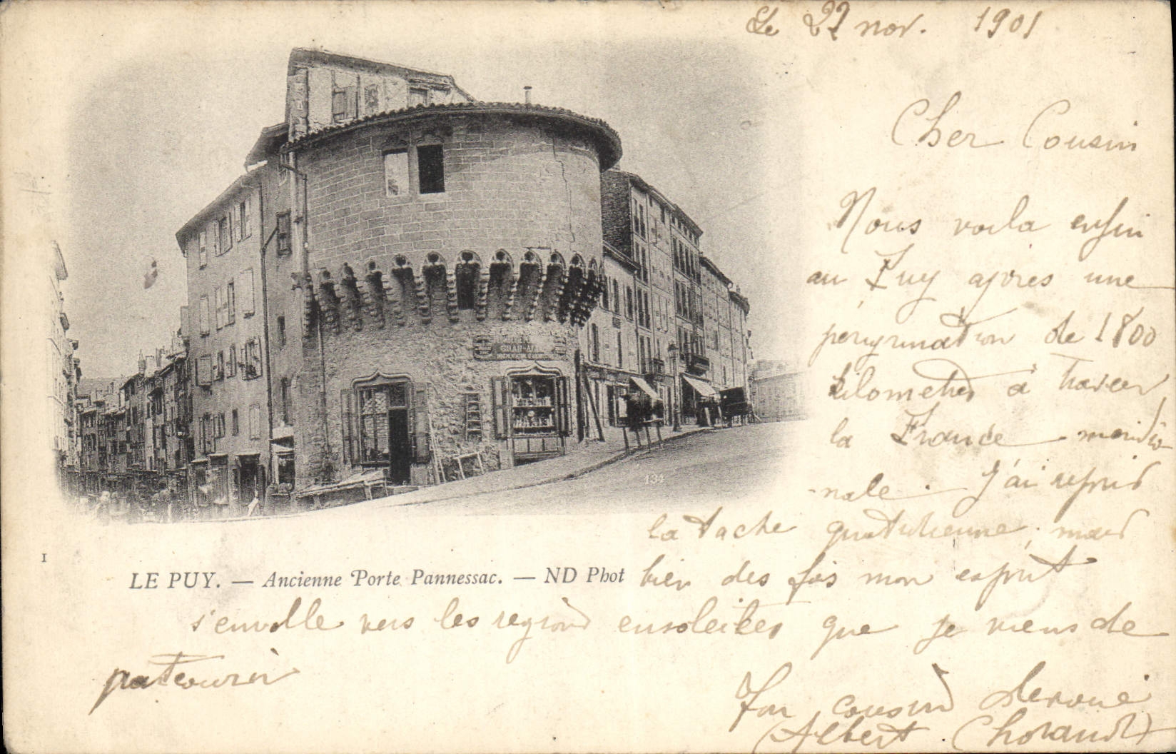 CPA Le Puy Ancienne Porte Pannessac 