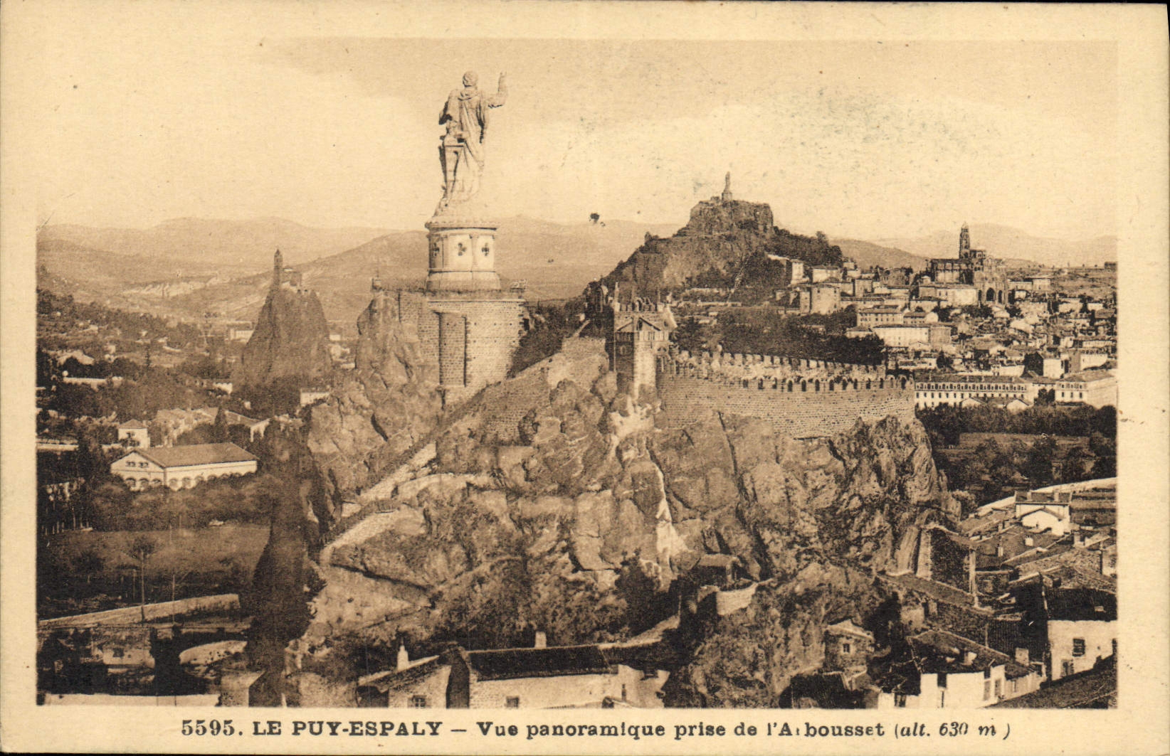 CPA Le Puy Espaly Vue panoramique prise de l'Arbousset 