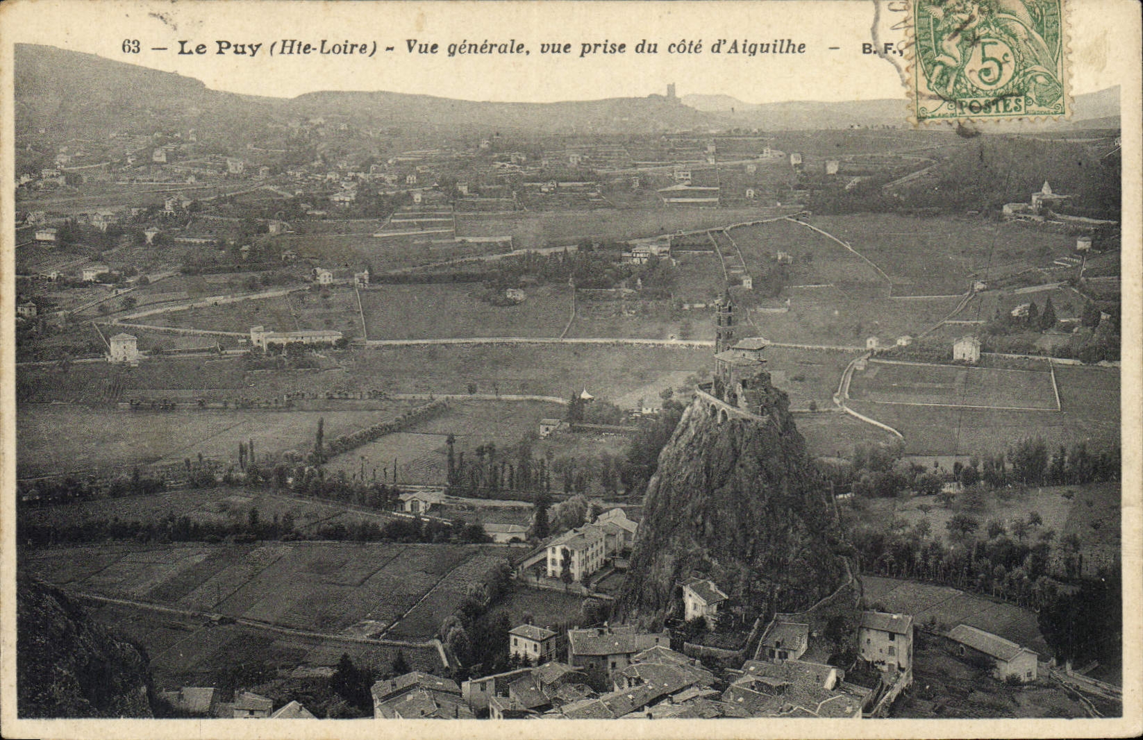 CPA Le Puy Hte Loire Vue generale vue prise du Cote d'Aiguilhe