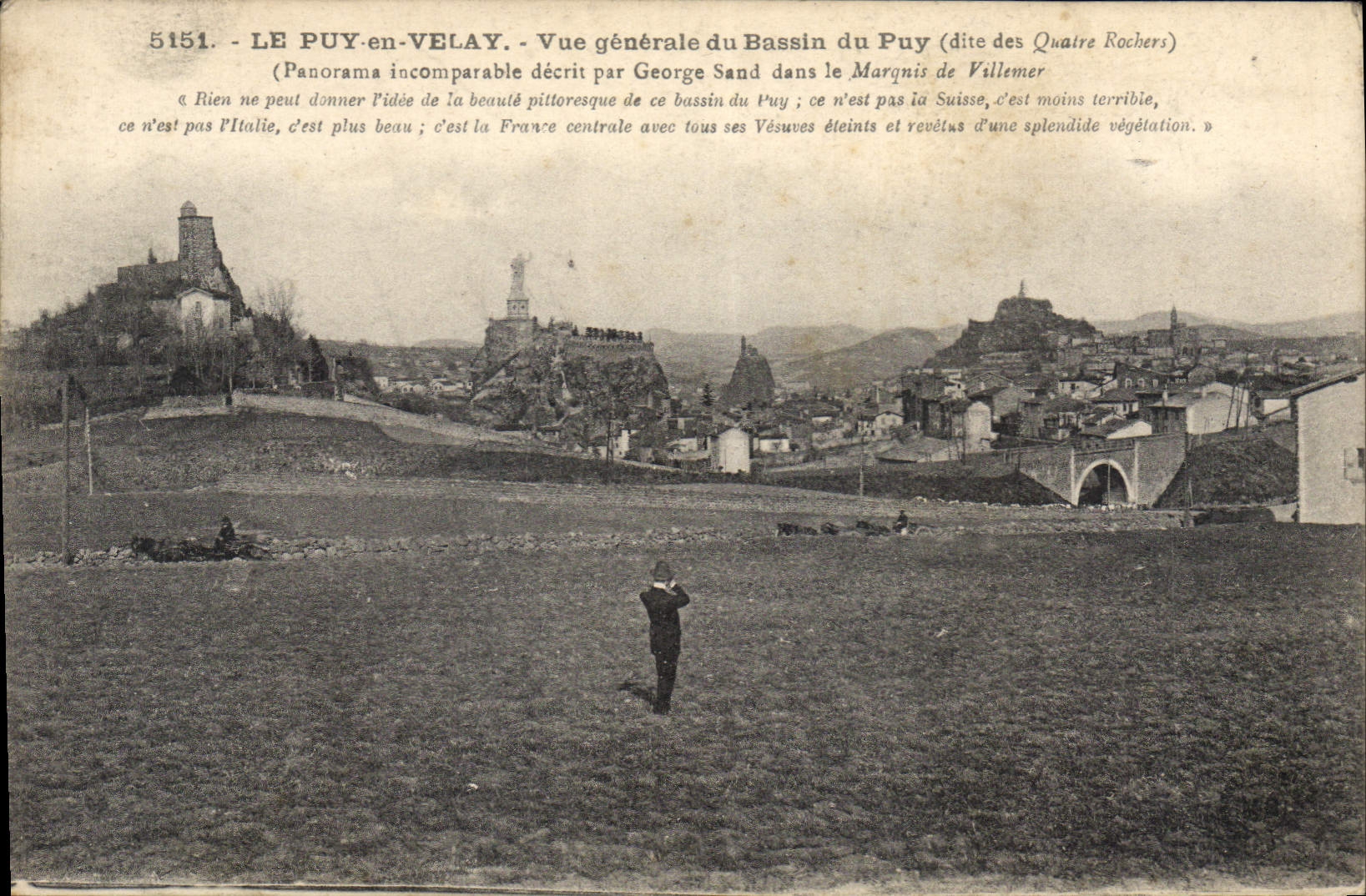 CPA Le Puy en Velay Vue generale du Bassin du Puy