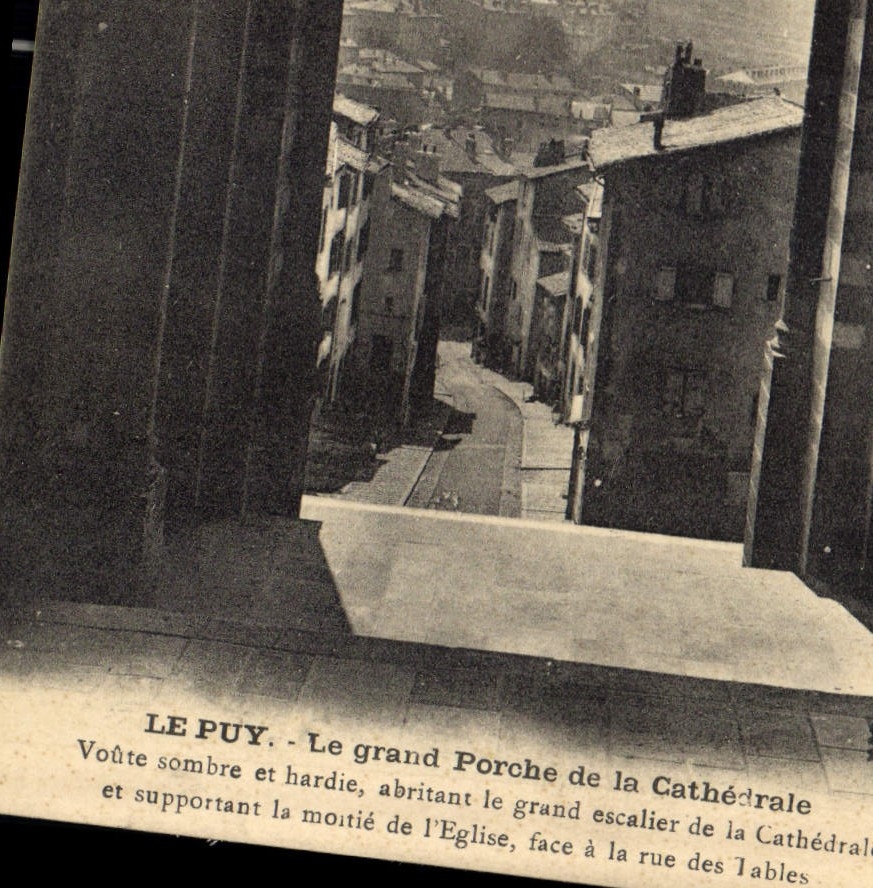 CPA Le Puy Le grand Porche de la Cathedrale 