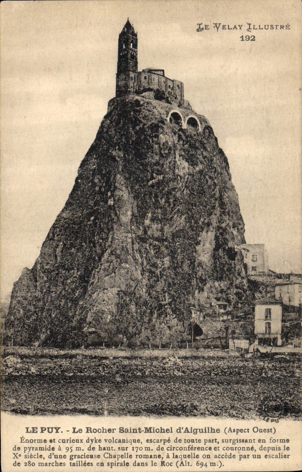 CPA Le Puy Le Rocher Saint Michel d'Aiguilhe 