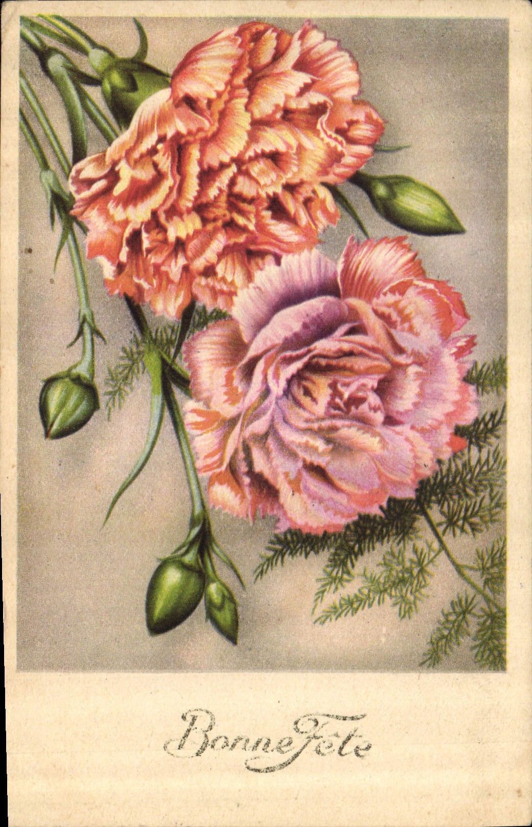 CPA Bonne Fete Fleurs