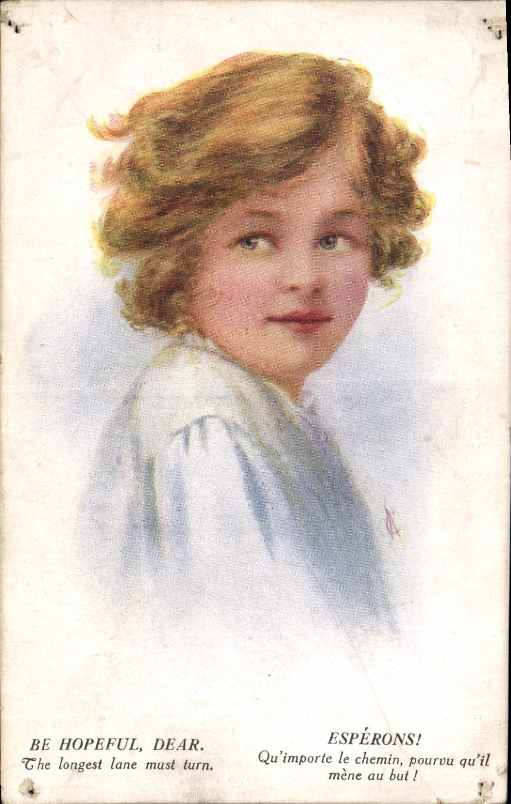 CPA Esperons Qu'importe le chemin pourou qu'il mene au but Enfant