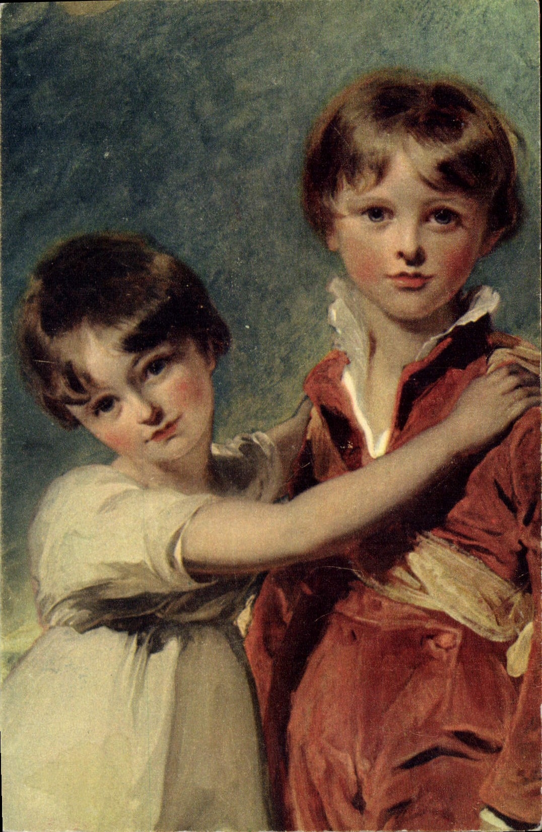 CPA Thomas Lawrence Portrait des enfants Fluyder detail Musee d'Art de Sao Paulo