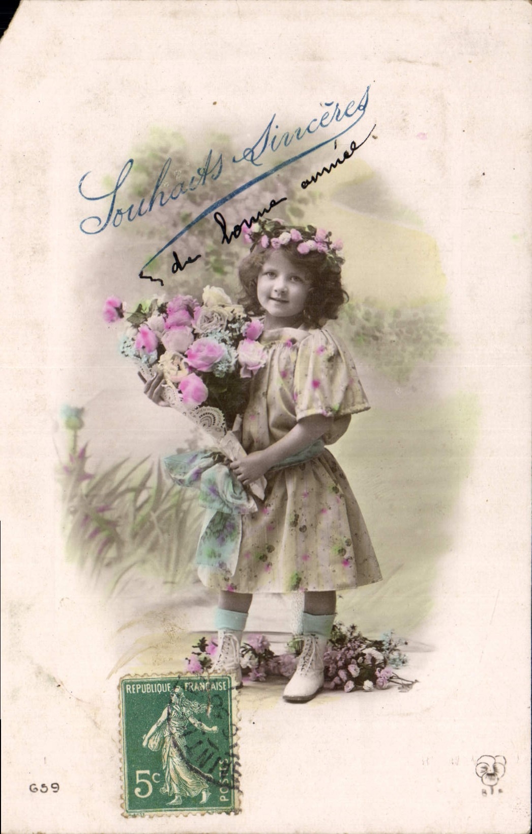 CPA Souhaits Sinceres Enfant