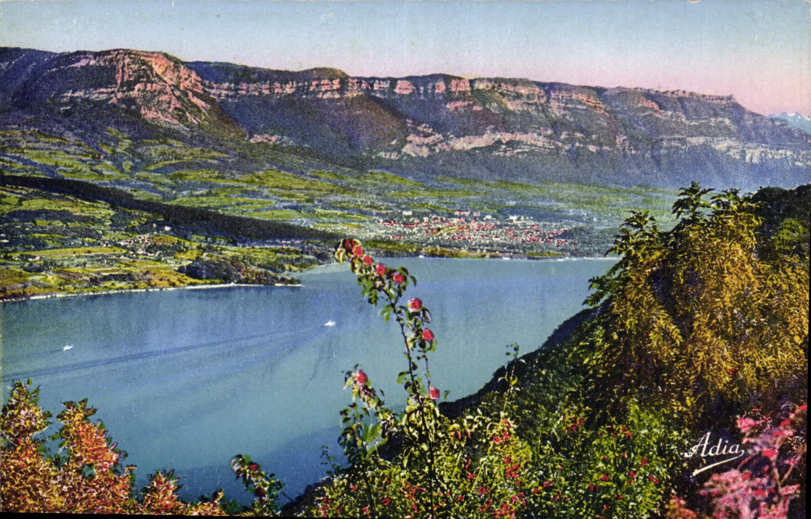 CPA Le Lac du Bourget Aix les Bains le Mont Revard et le Nivolet