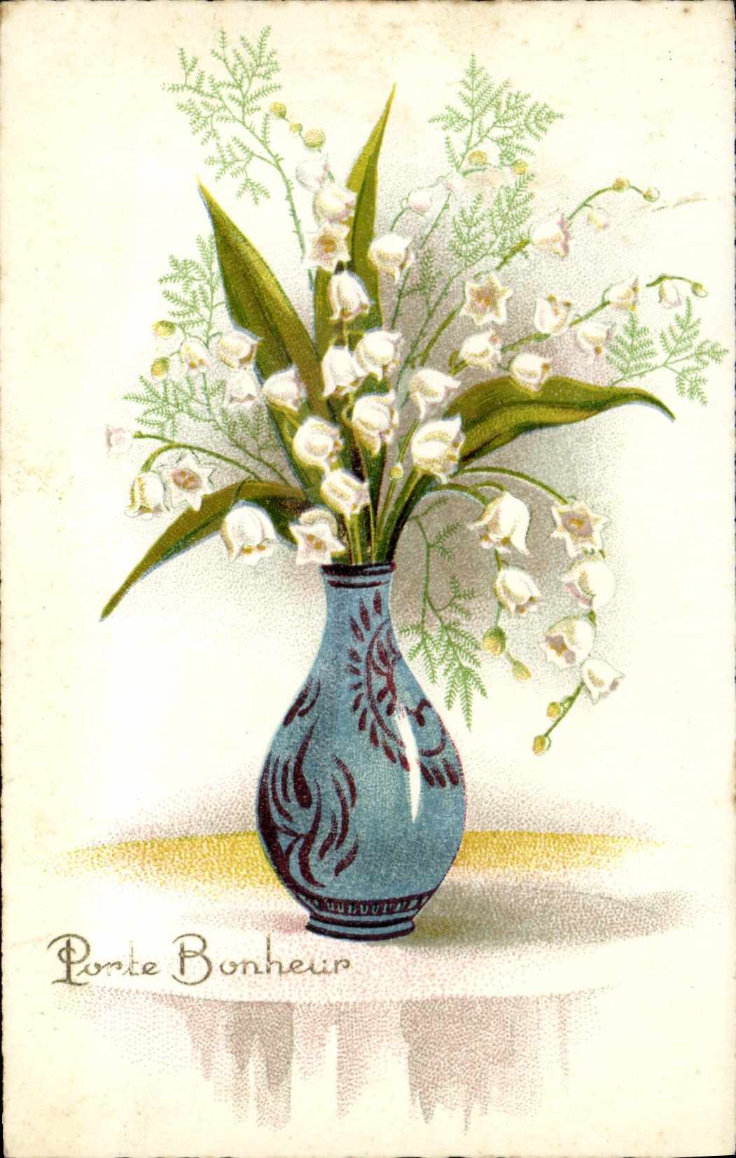 CPA Porte Bonheur Fleurs
