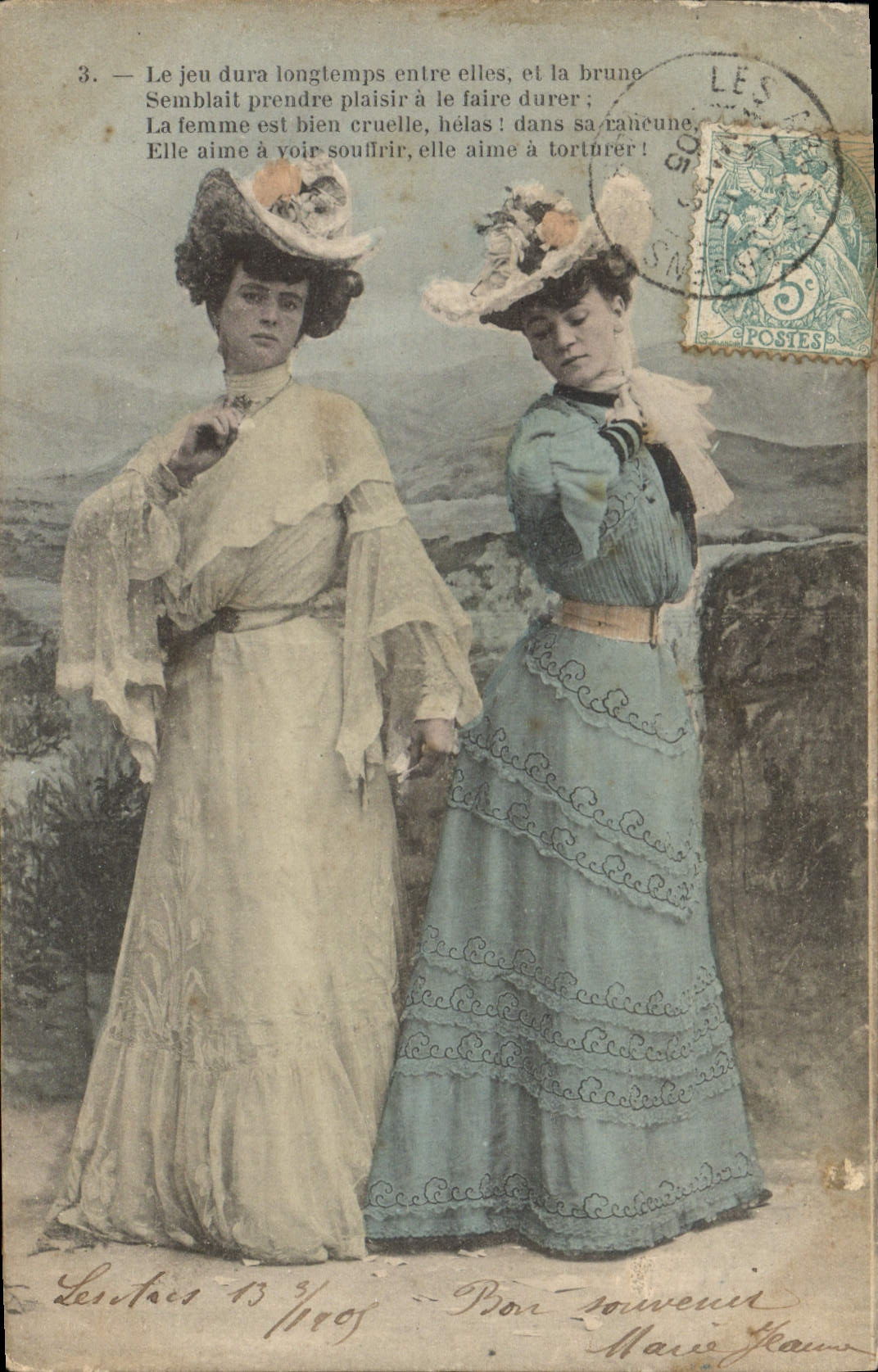 CPA Le jeu dura longlemps enire elles Femmes