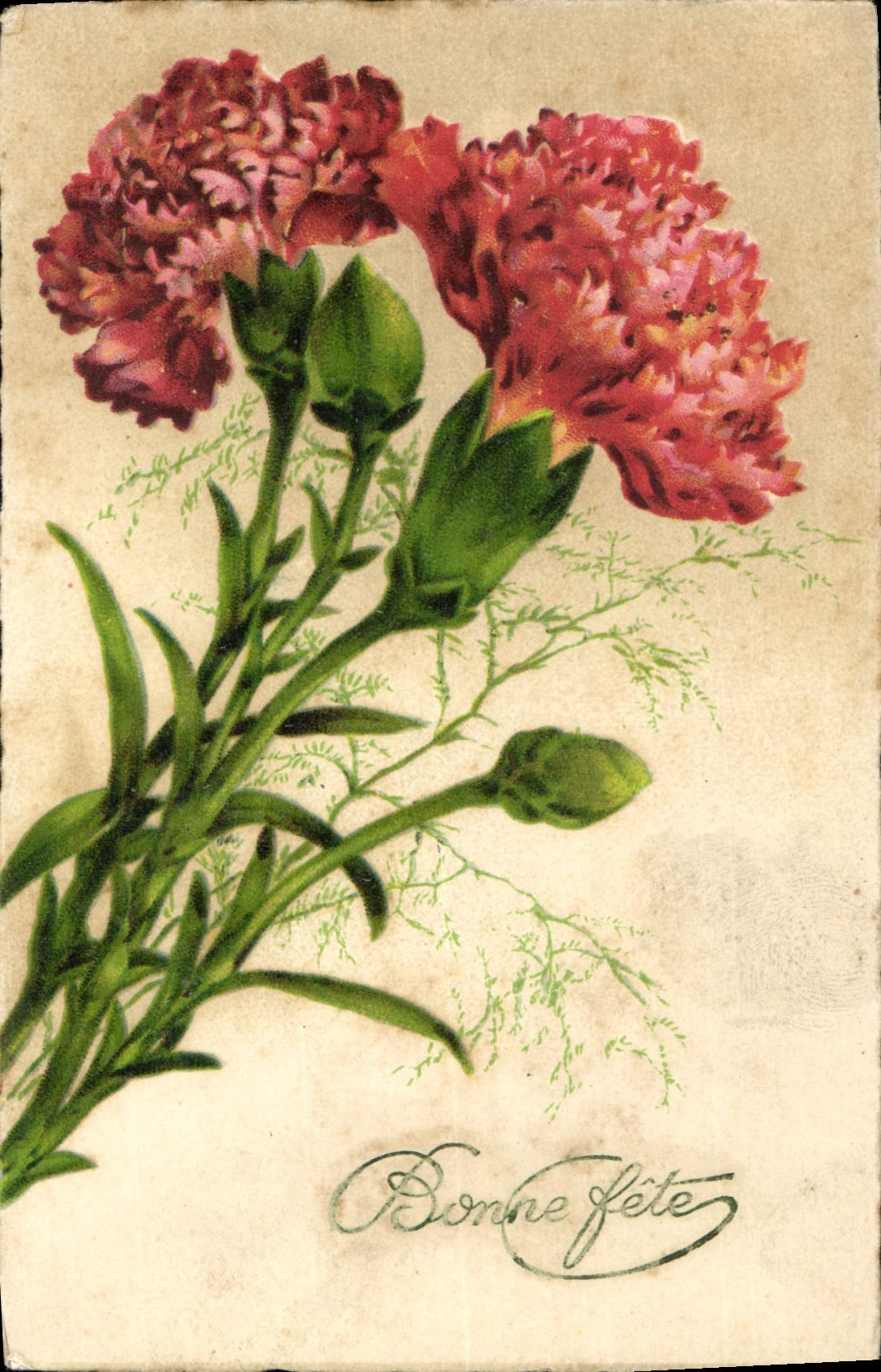 CPA Bonne Fete fleurs