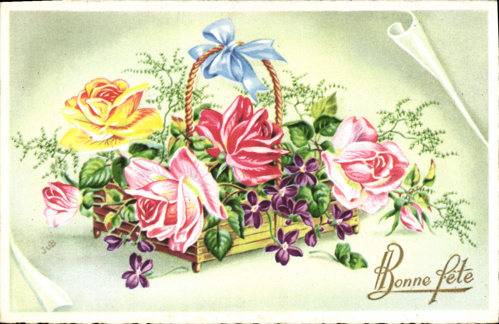 CPA Bonne Fete Fleurs
