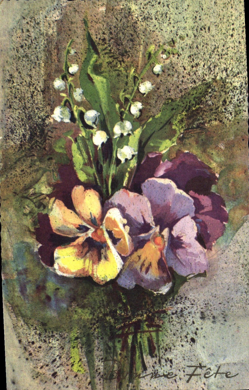 CPA Bonne Fete Fleurs