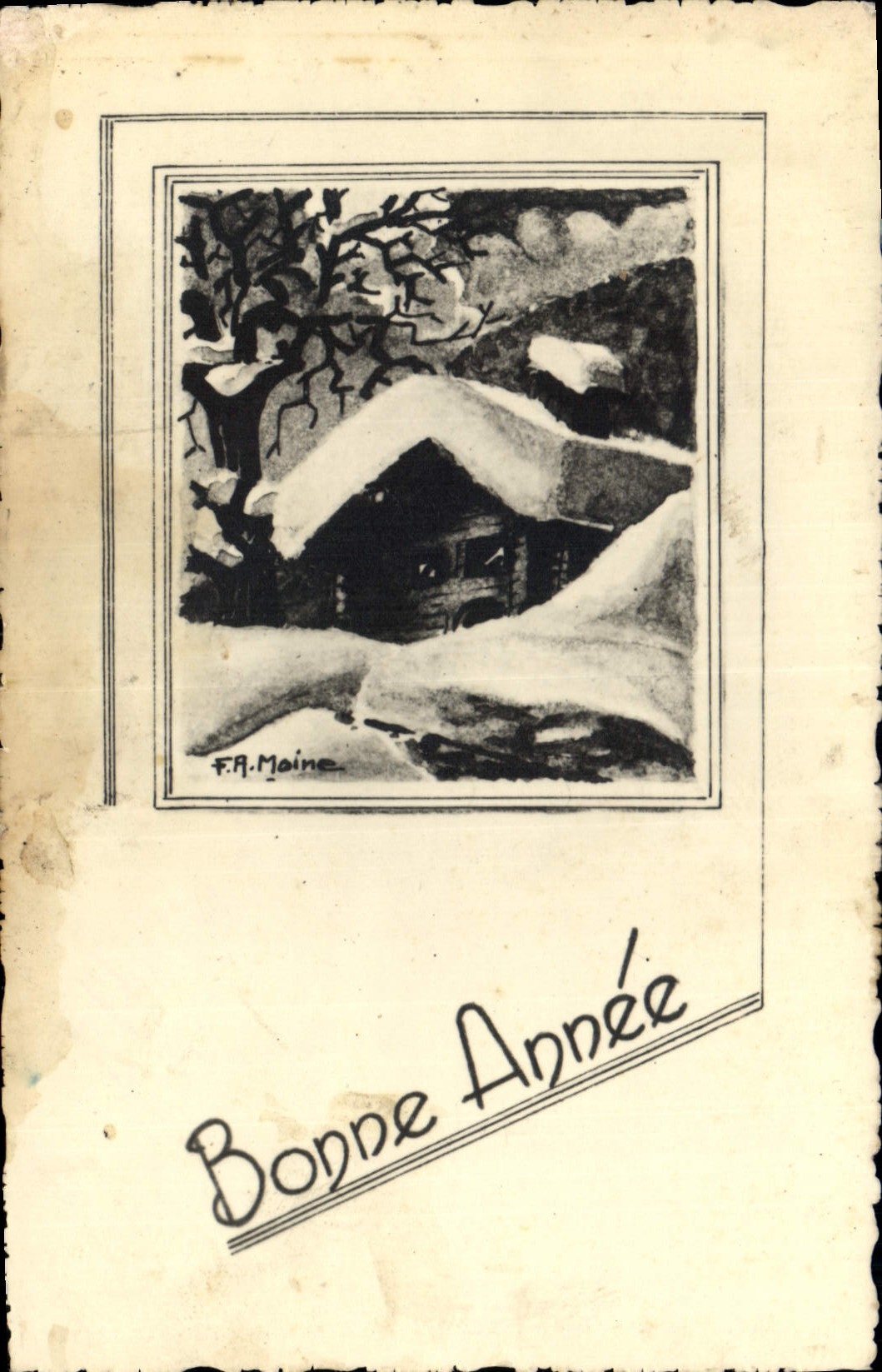 CPA Bonne Annee 