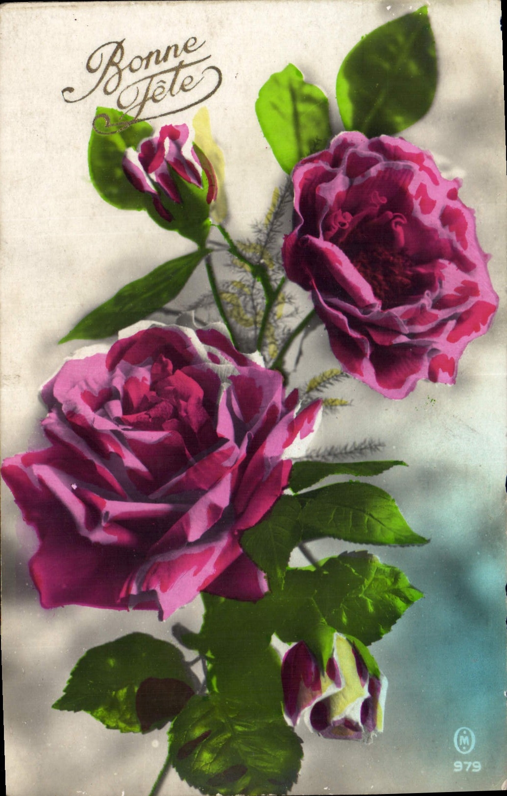 CPA Bonne Fete Fleurs