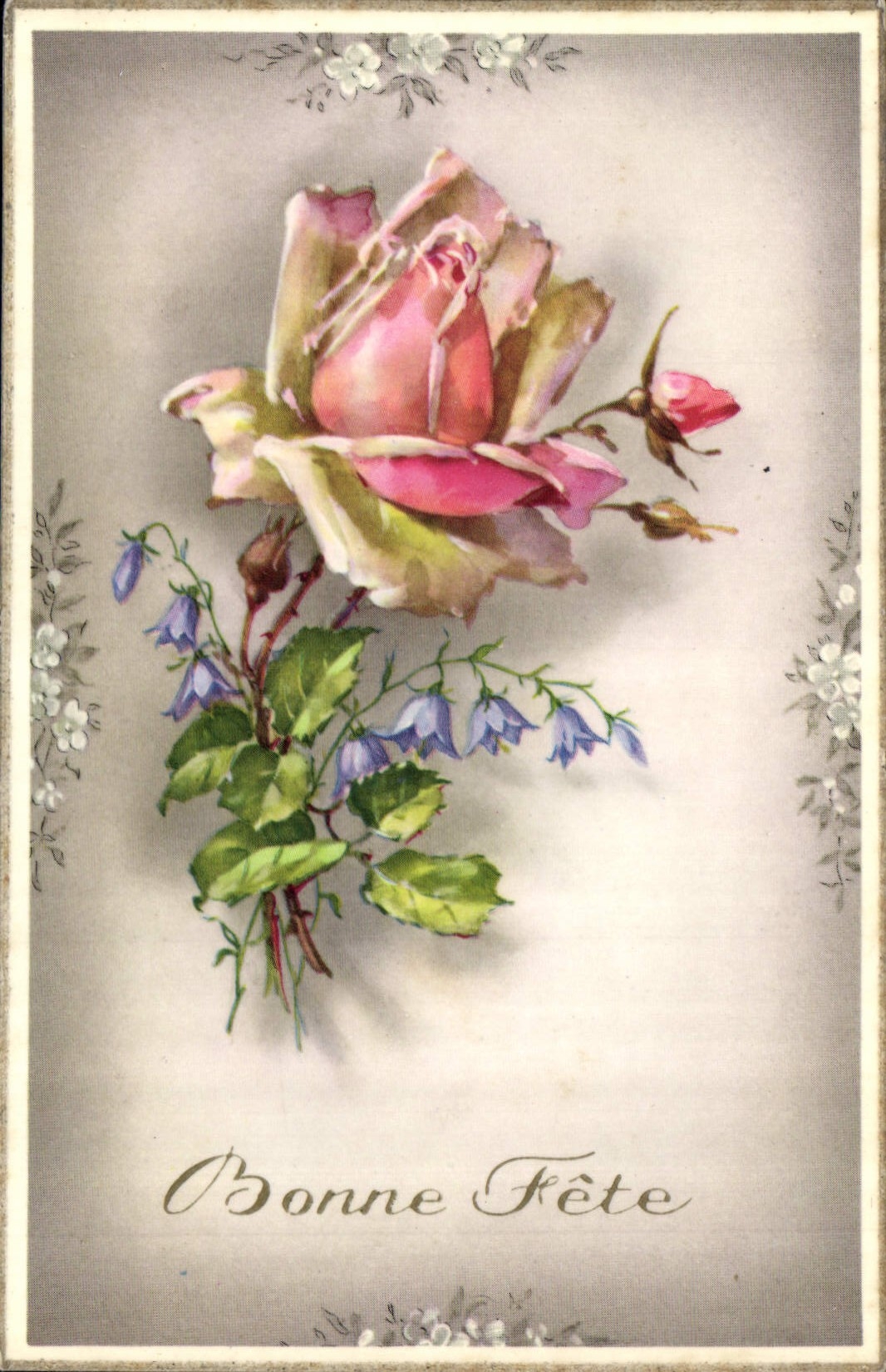 CPA Bonne Fete Fleurs