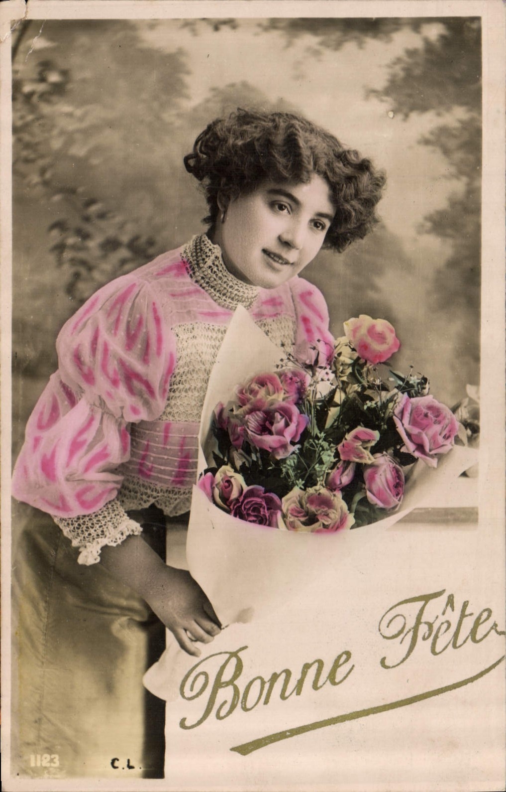 CPA Bonne Fete Femme