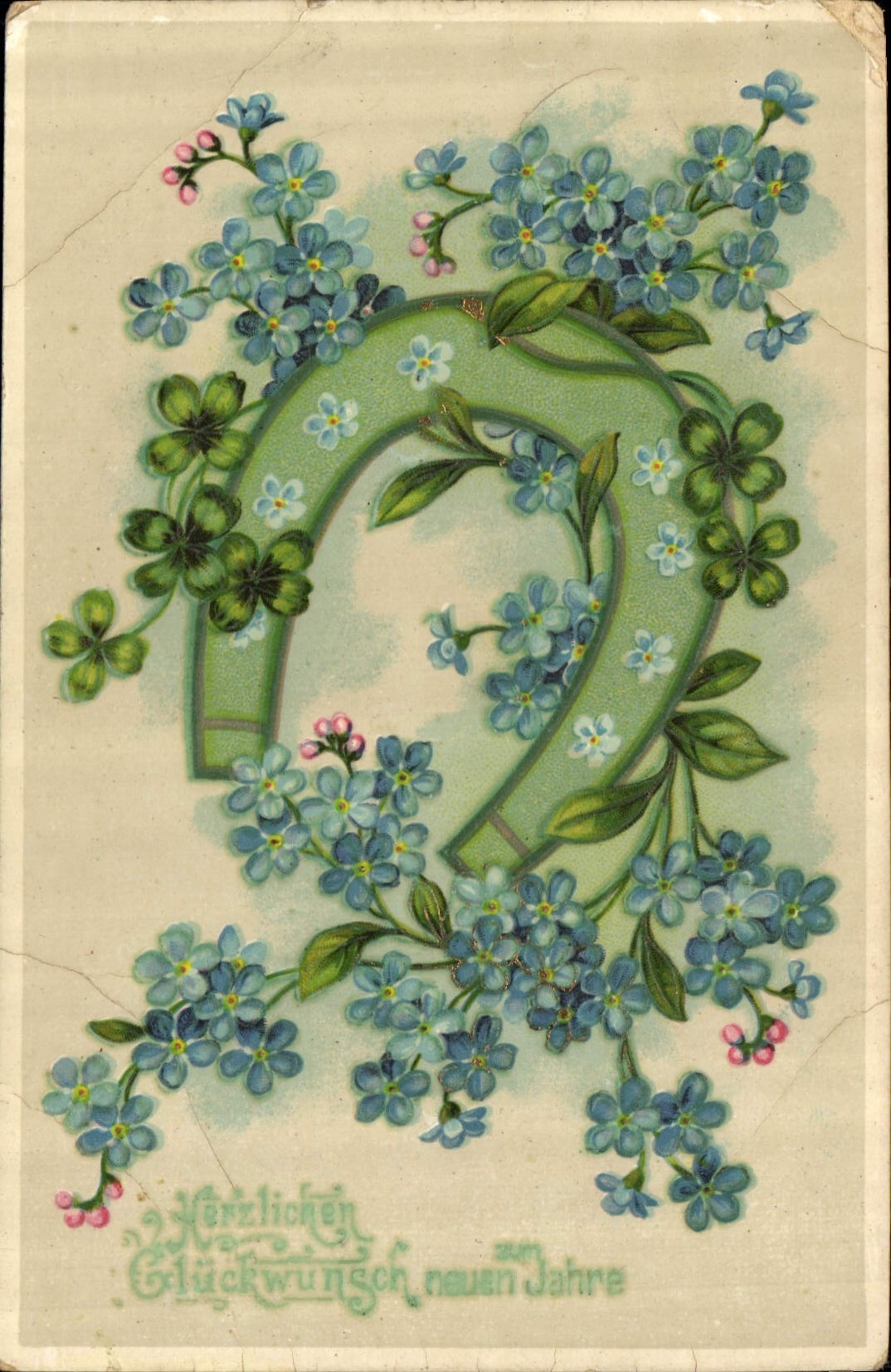 CPA Fleurs Fer a cheval