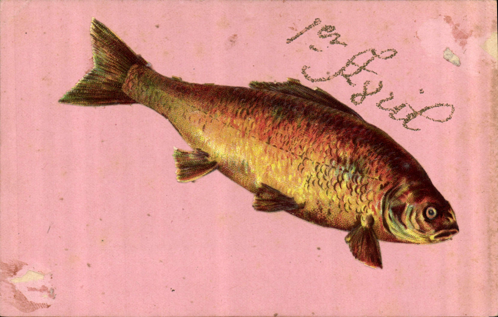 CPA Poisson 1er avril