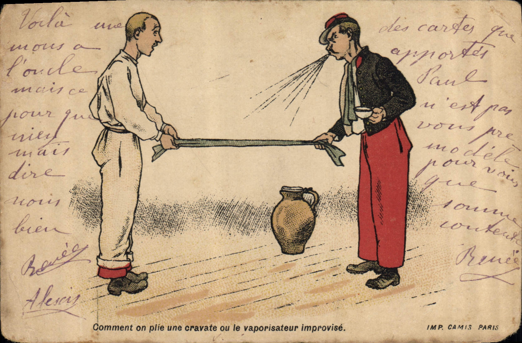 Image Comment on plie une cravate ou le vaporisateur improvise