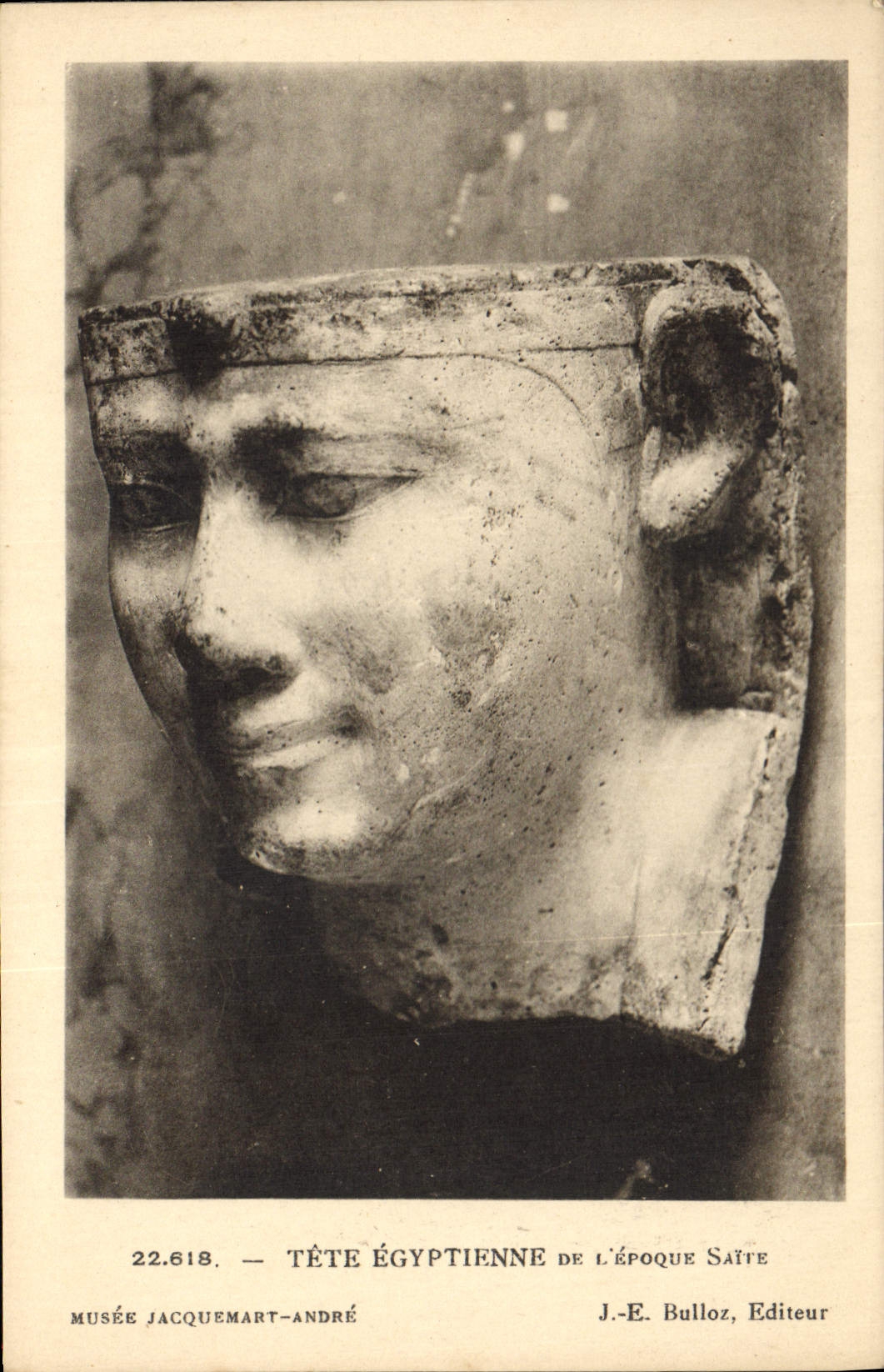 CPA Tete Egyptienne de L'Epoque Saite Musee Jacquemart Andre