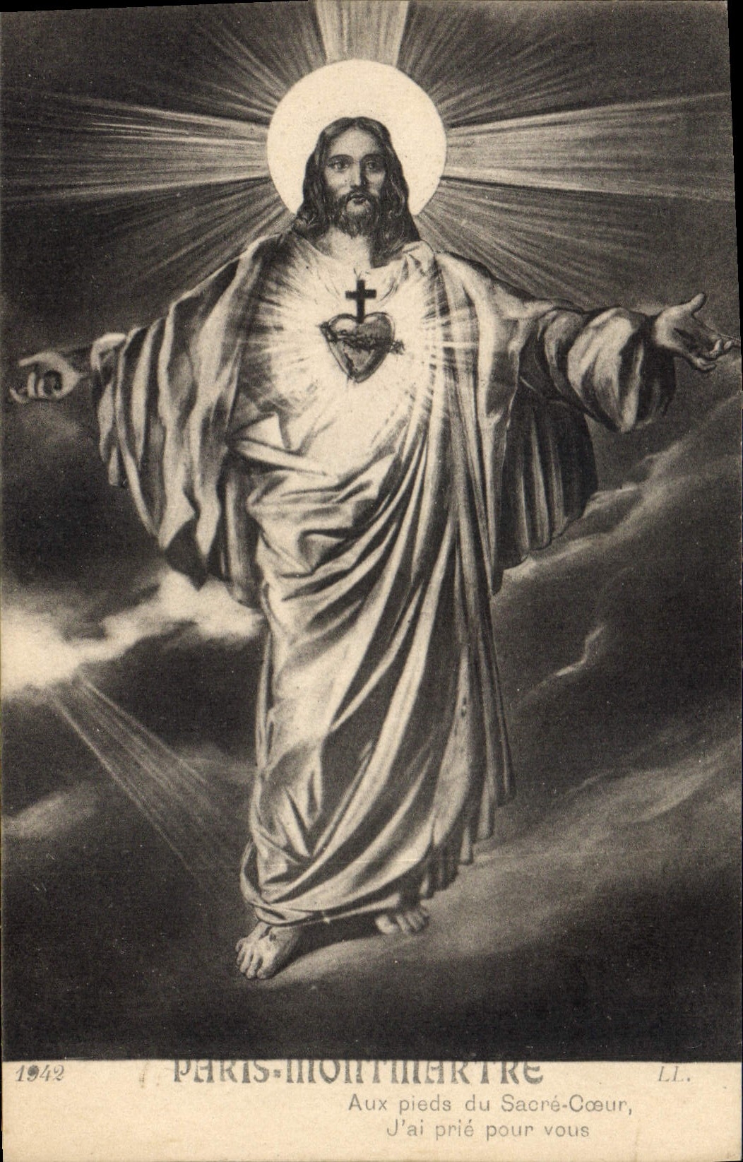 CPA Paris Montmartre Aux pieds du Sacre Coeur