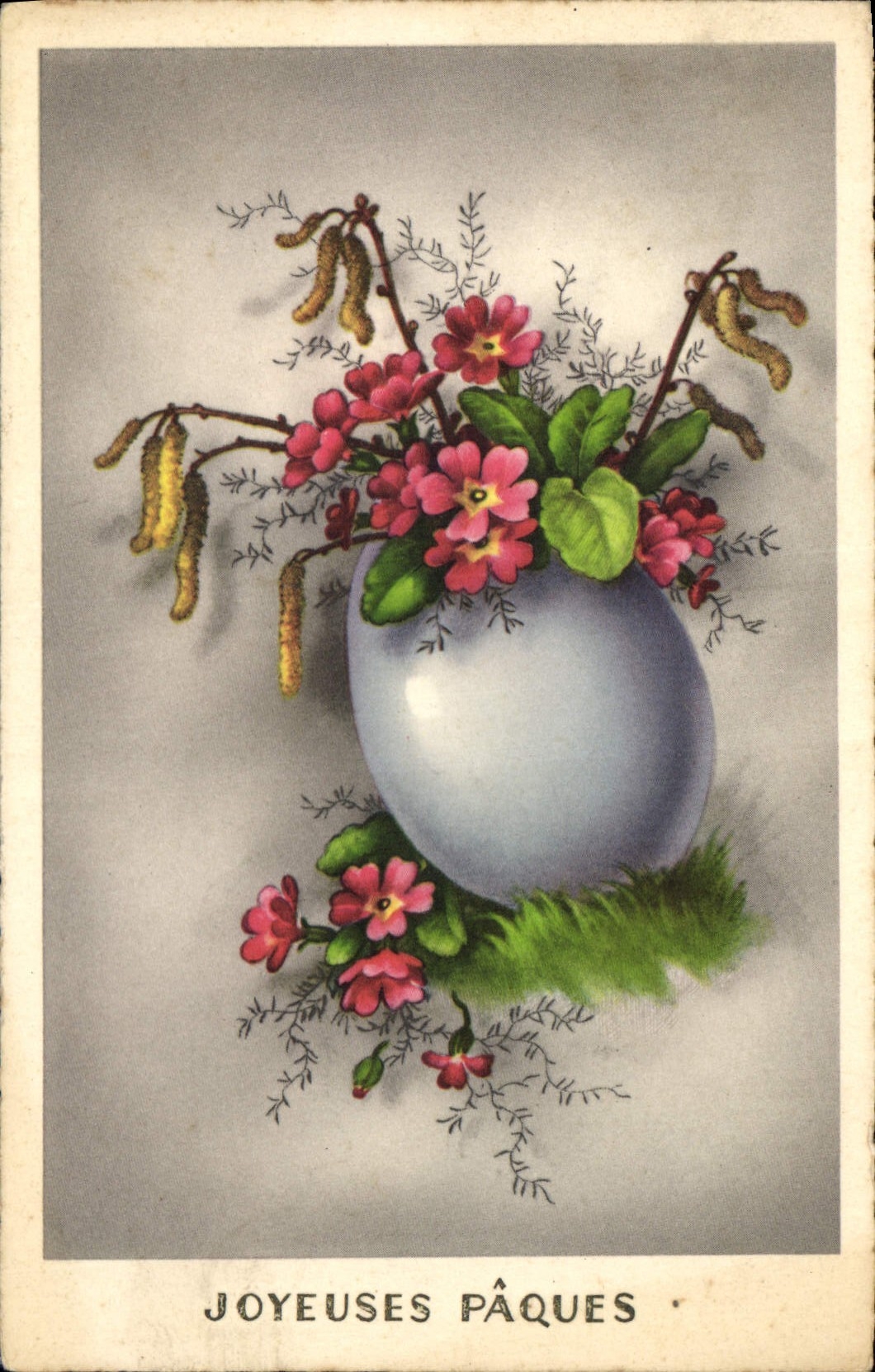 CPA Joyeuses Paques Fleurs