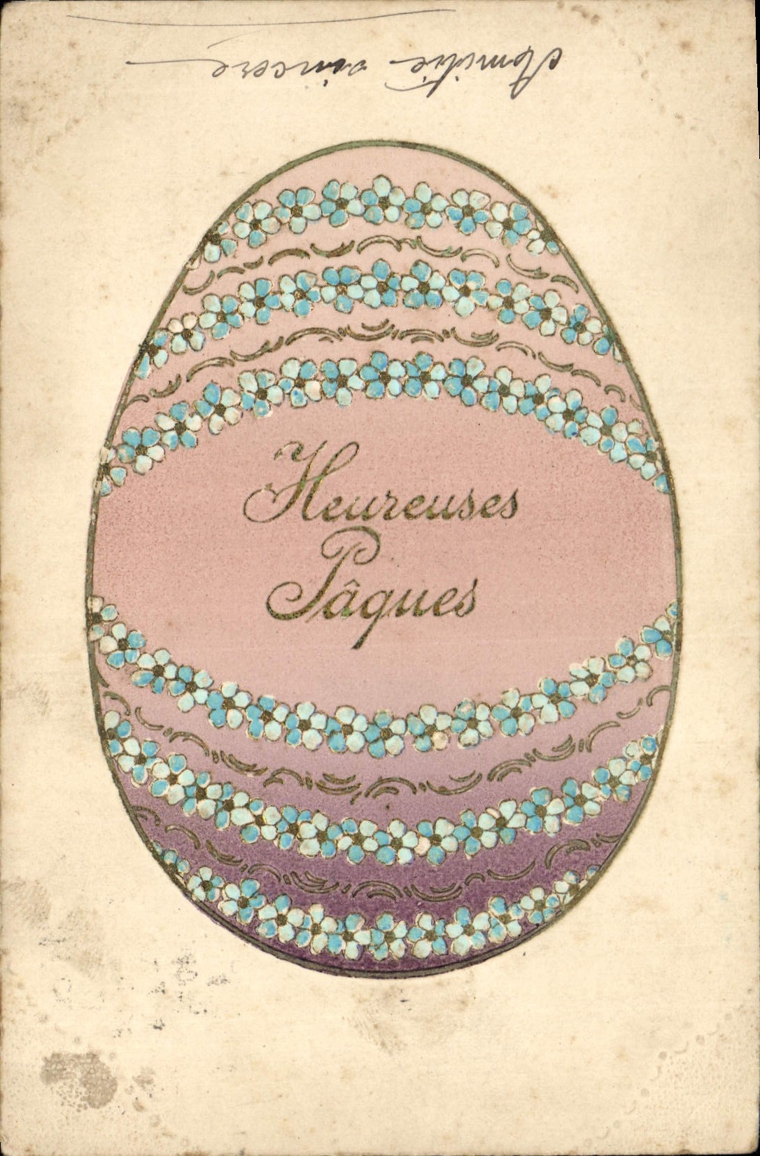 CPA Heureuses Paques 