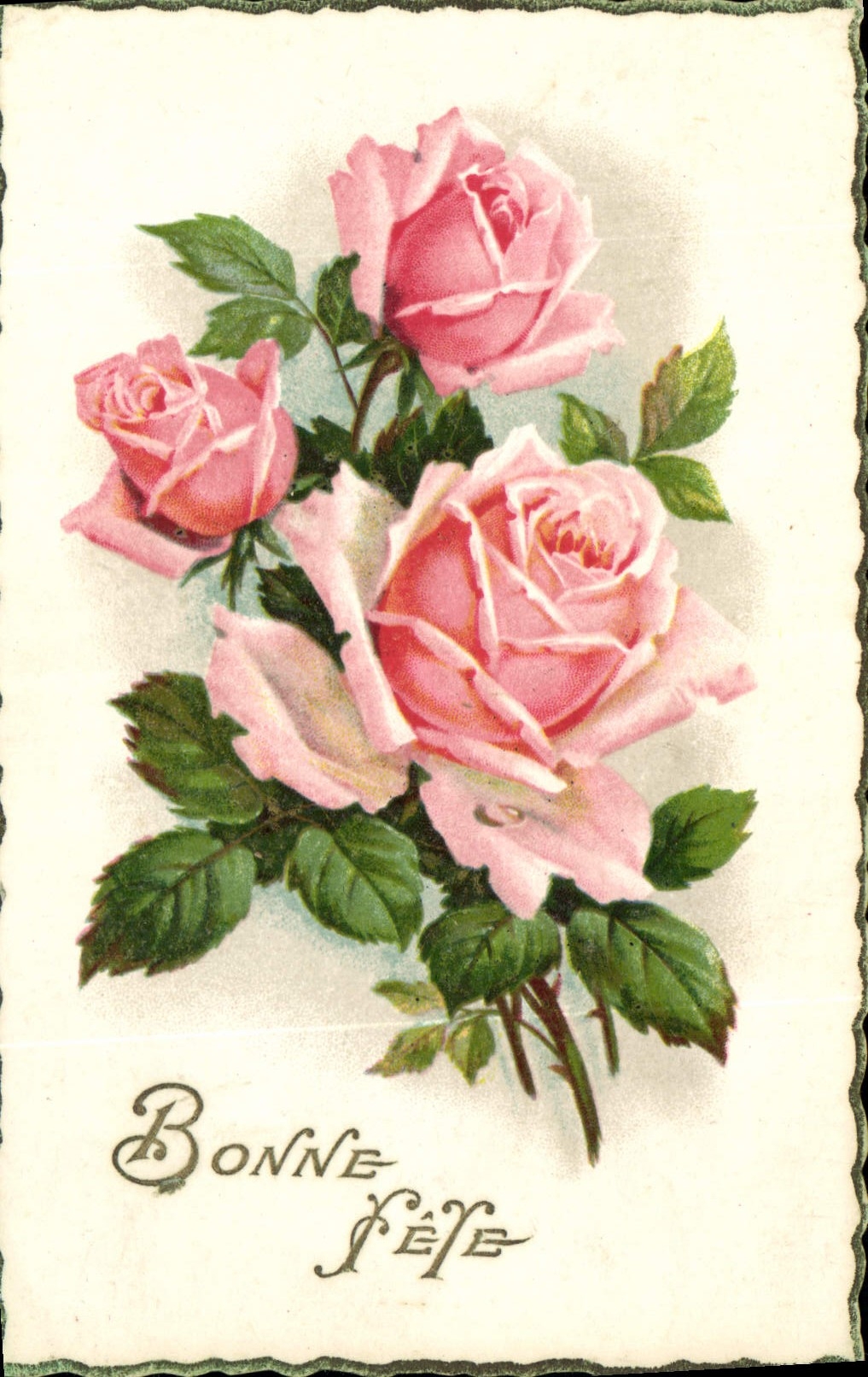 CPA Bonne Fete Fleurs