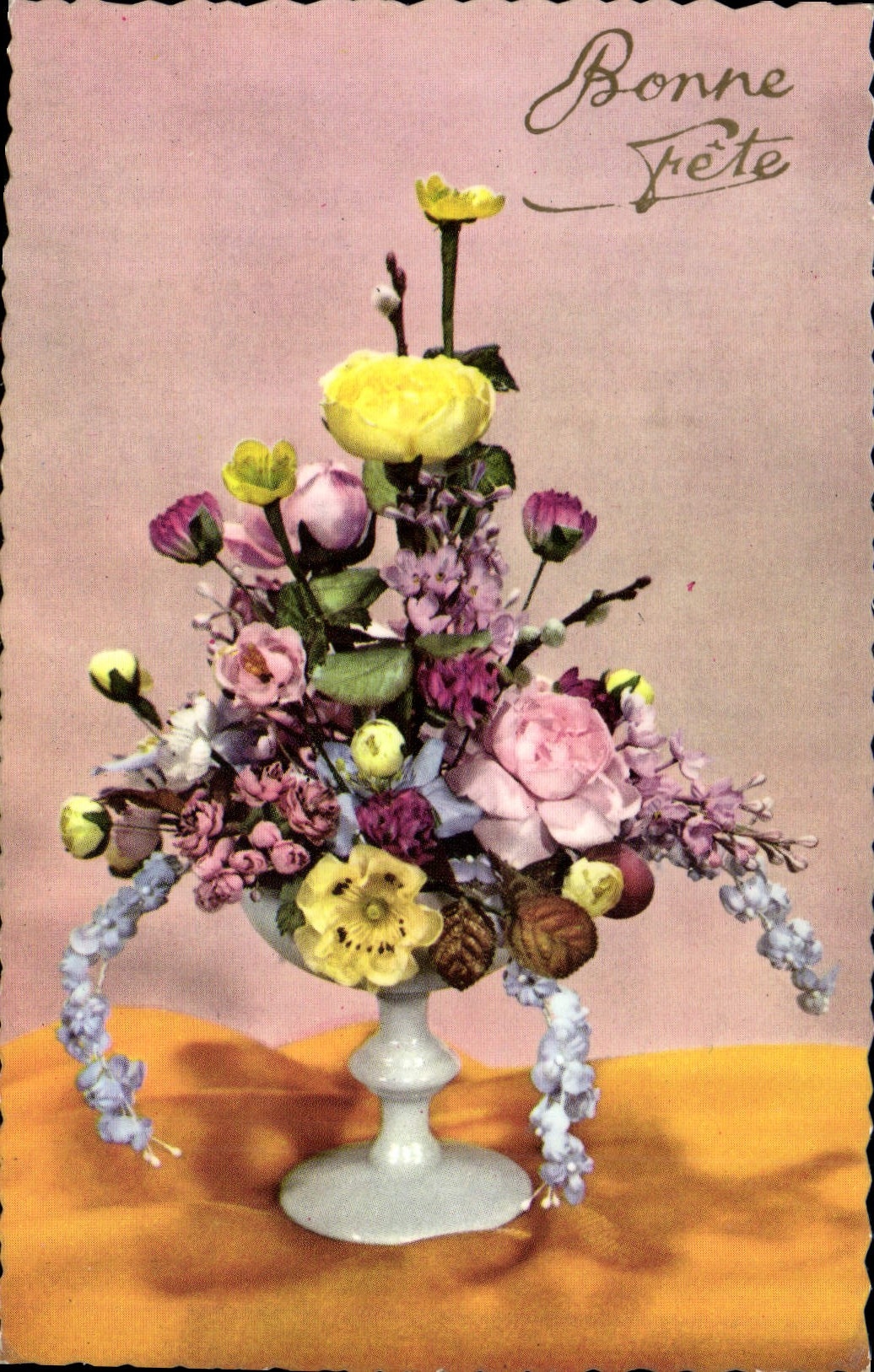 CPA Bonne Fete Fleurs