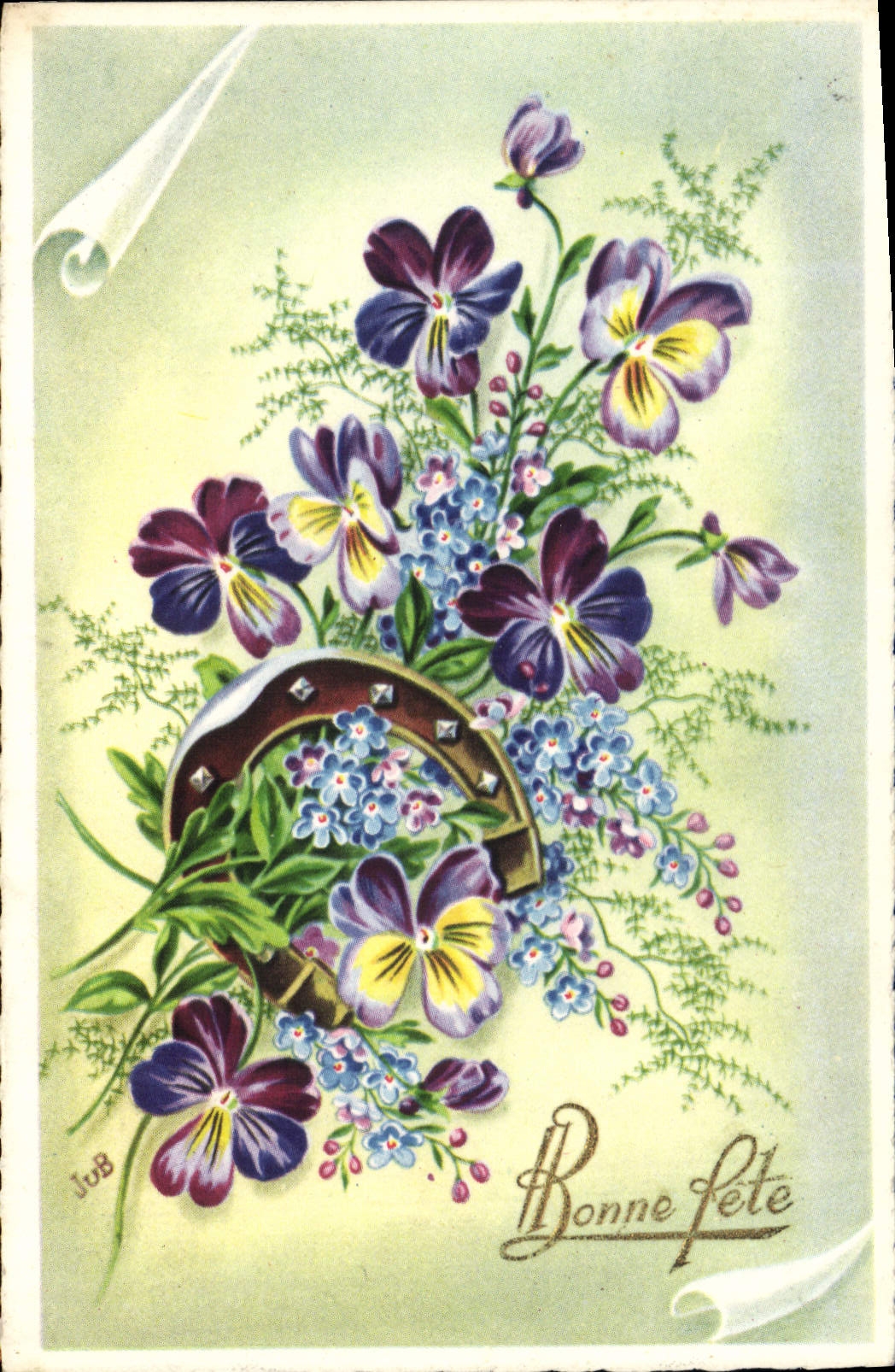 CPA Bonne Fete Fleurs