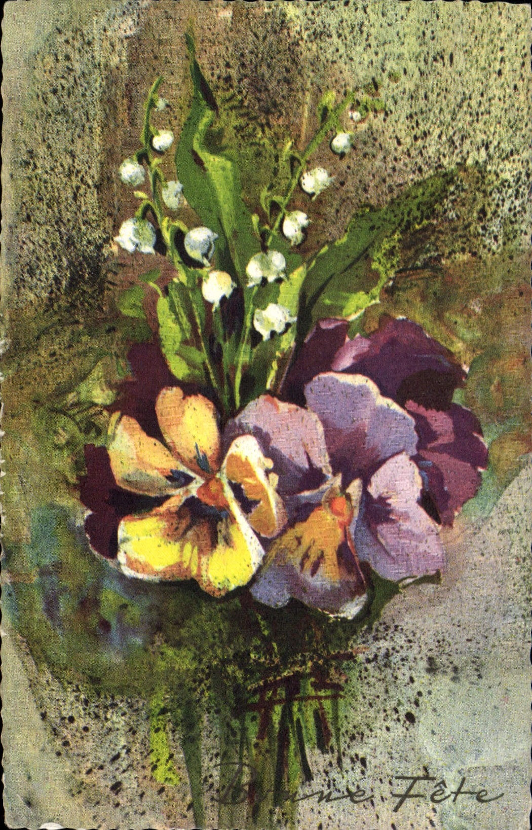 CPA Bonne Fete Fleurs