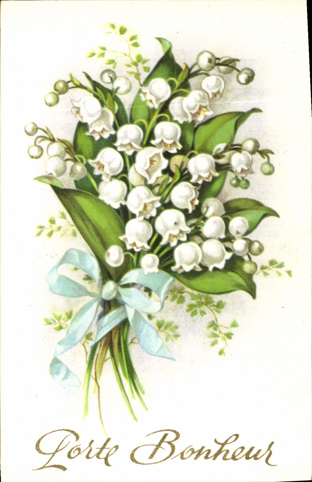 CPA Porte Bonheur Fleurs