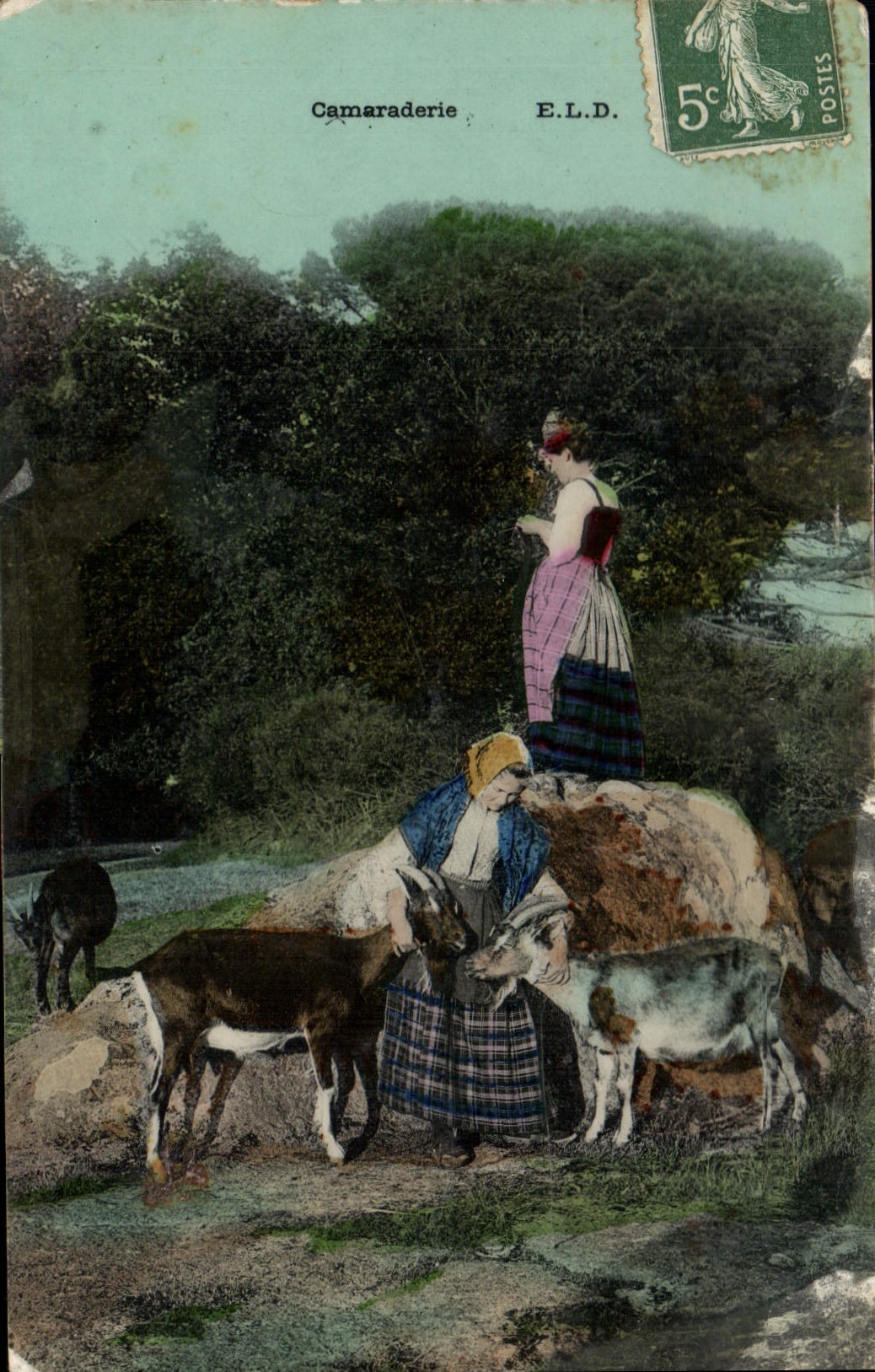 CPA Camaraderie Chevres