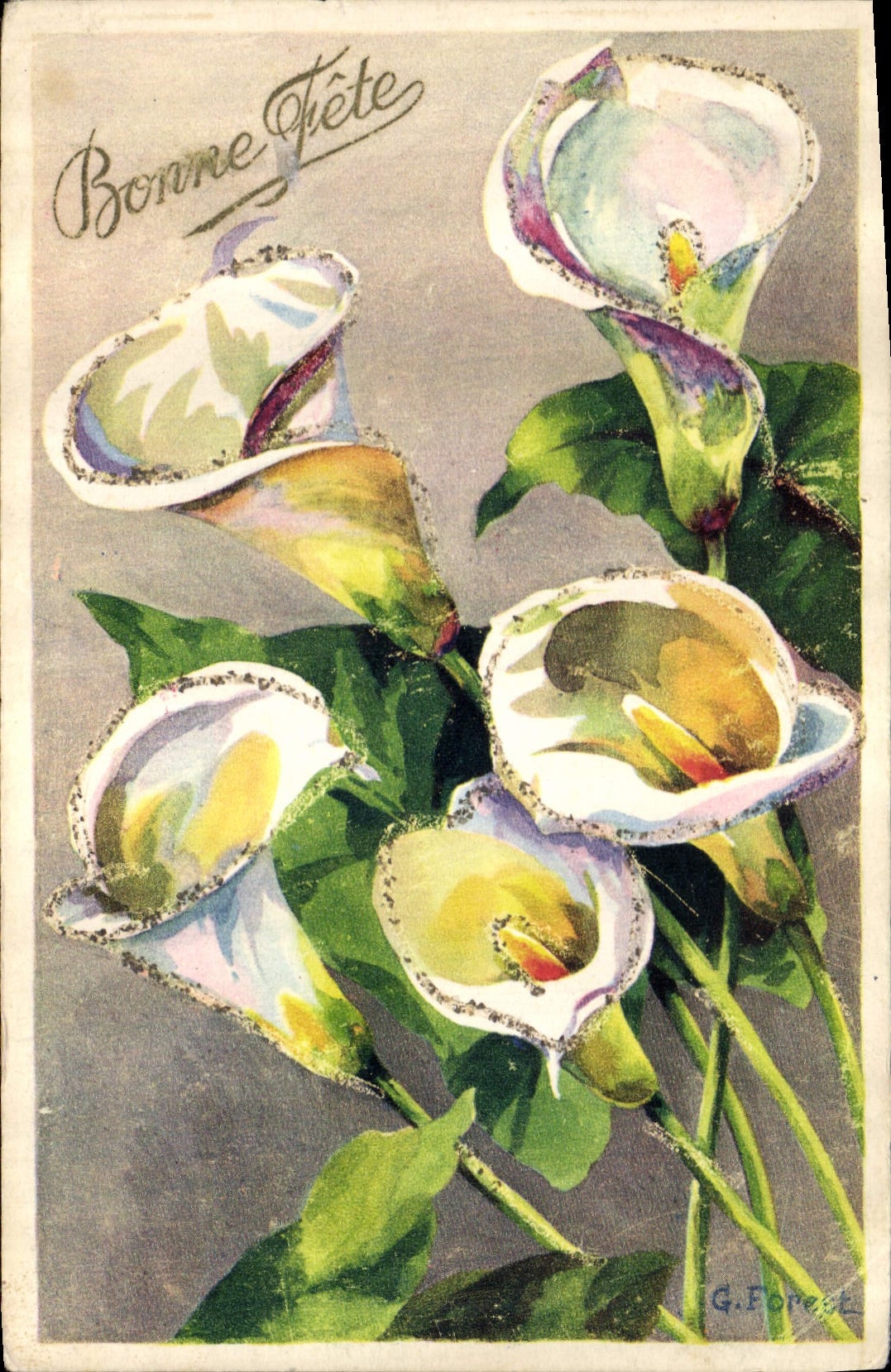 CPA Bonne Fete Fleurs