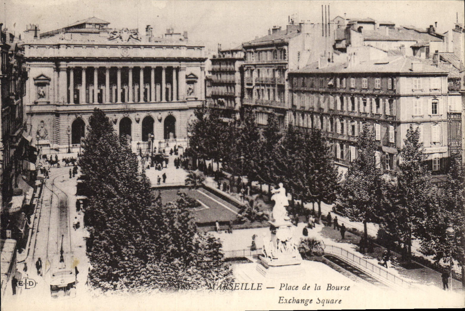 CPA Marseille Place de la Bourse 