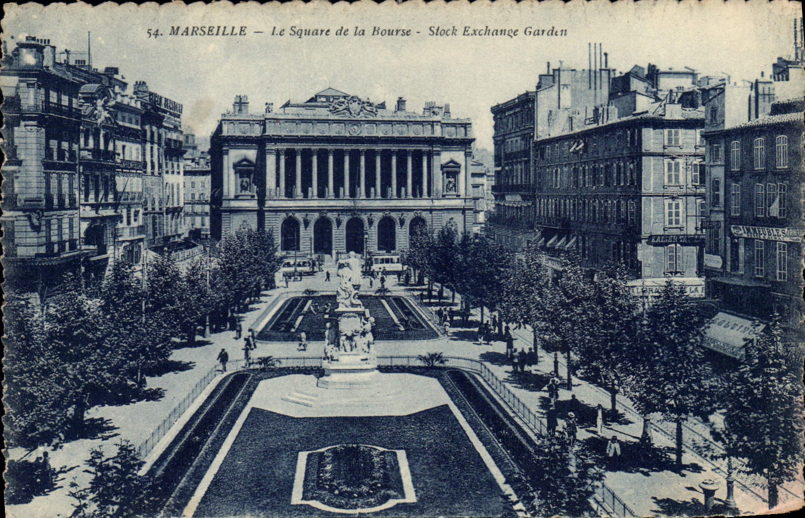 CPA Marseille Le Square de la Bourse