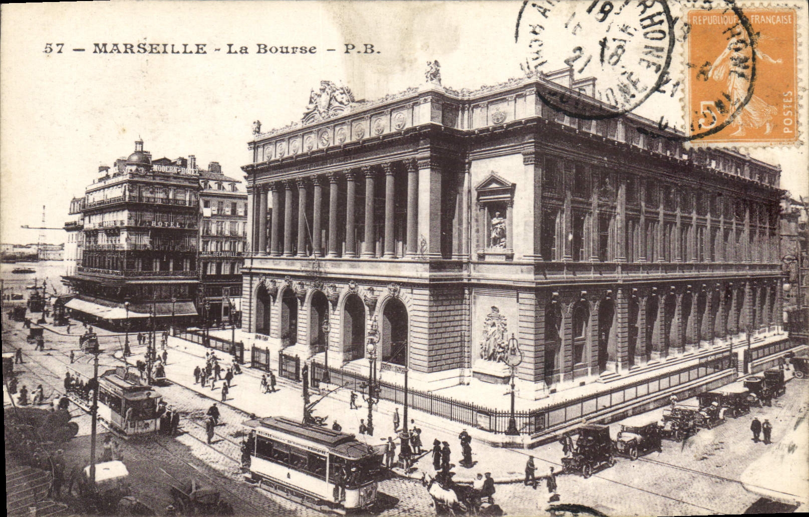 CPA Marseille La Bourse 