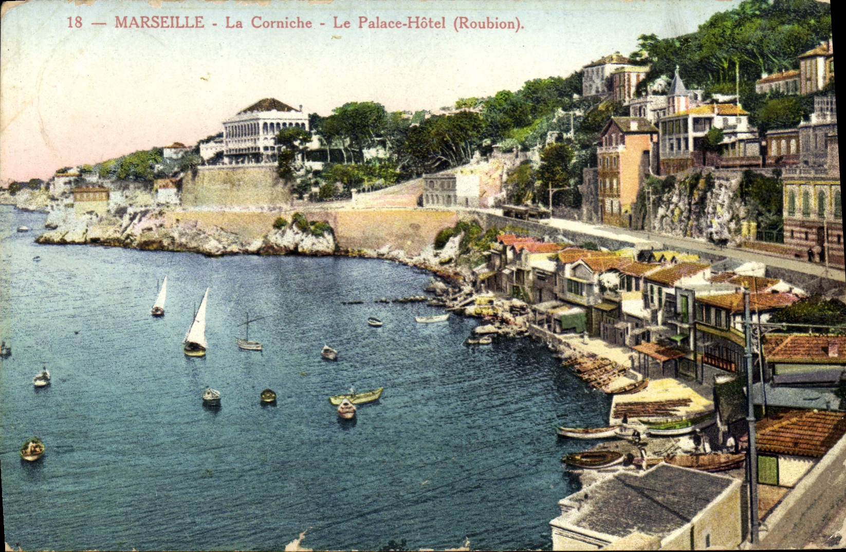 CPA Marseille La Corniche Le Palace Hotel Roubion 
