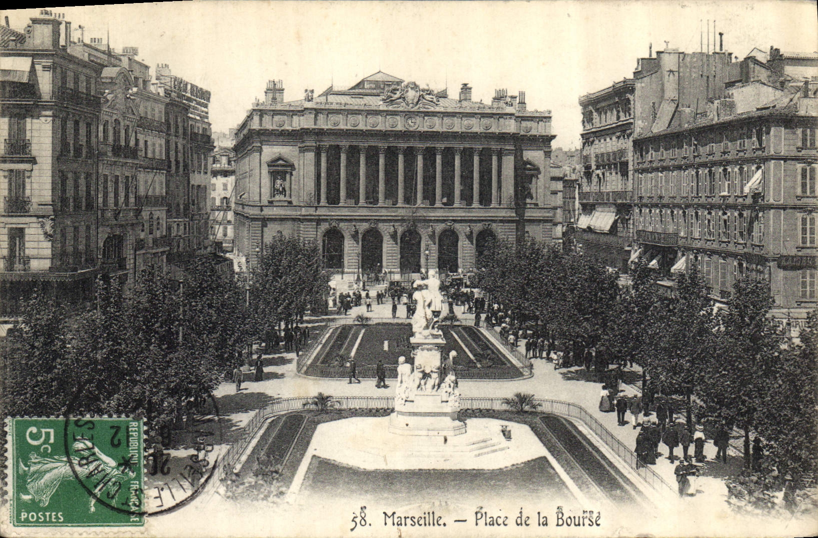 CPA Marseille Place de la Bourse 