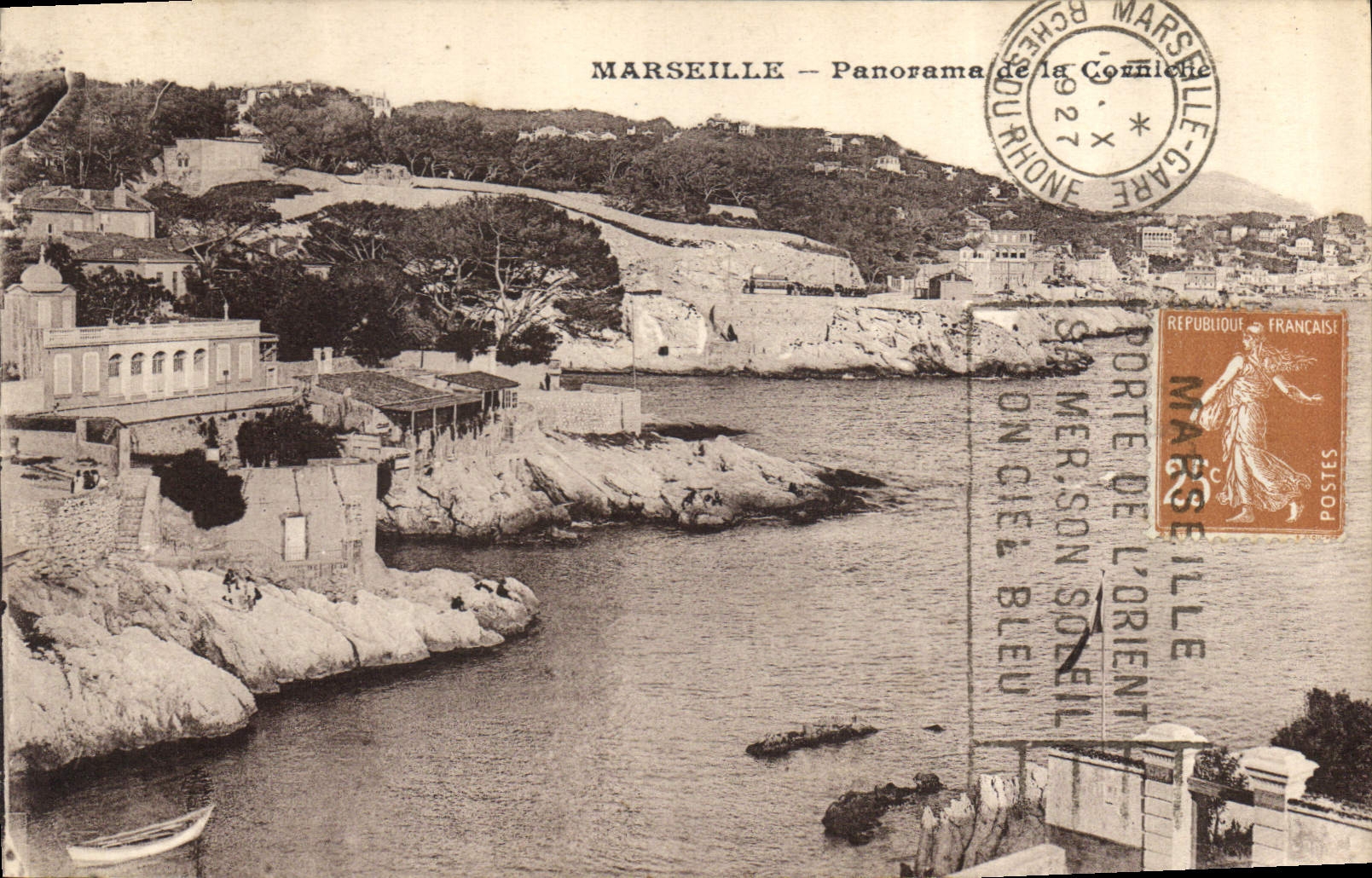 CPA Marseille Panorama de la Corniche 
